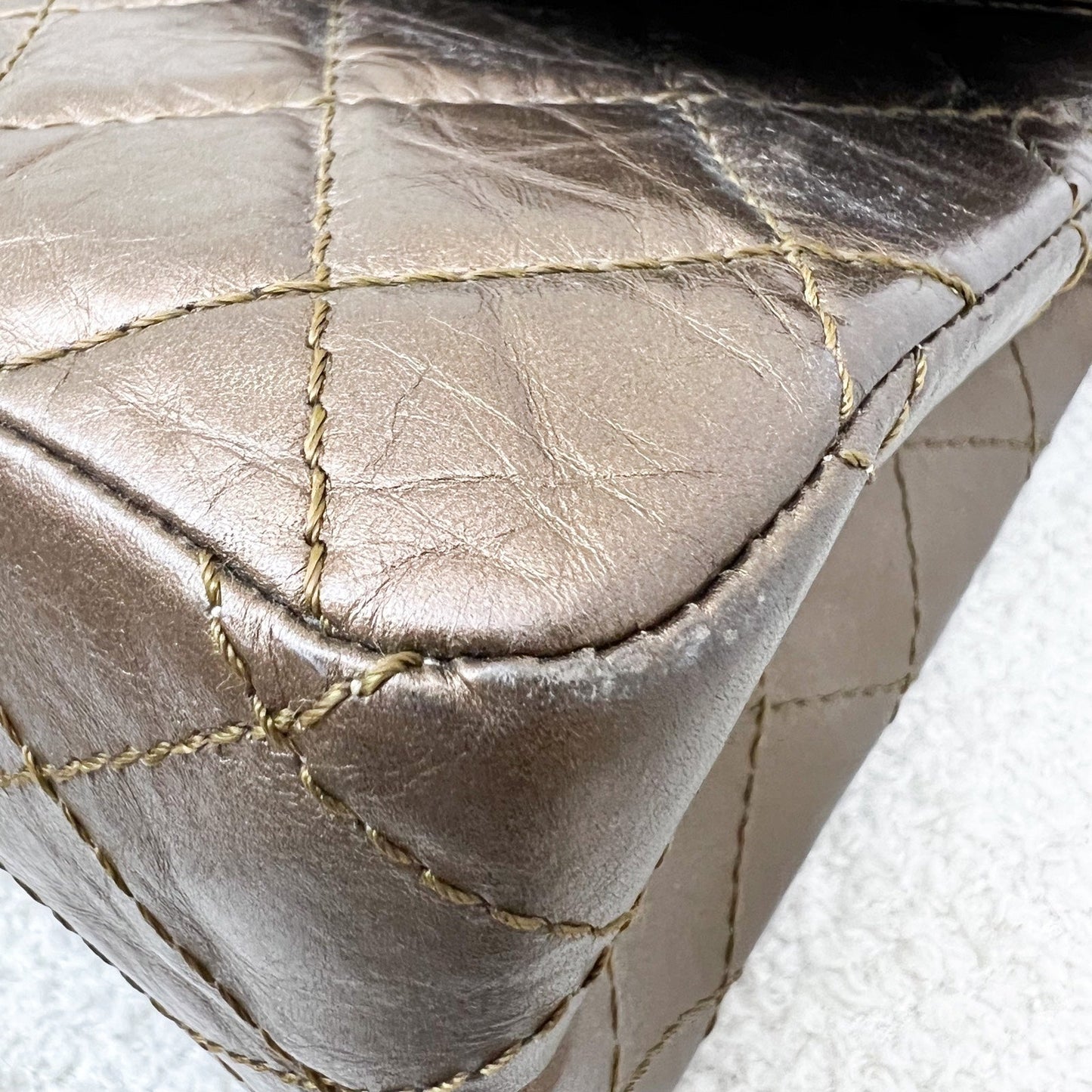 GLM-2.55 Reissue 226 Flap in Bronze Distressed Calfskin and RHW