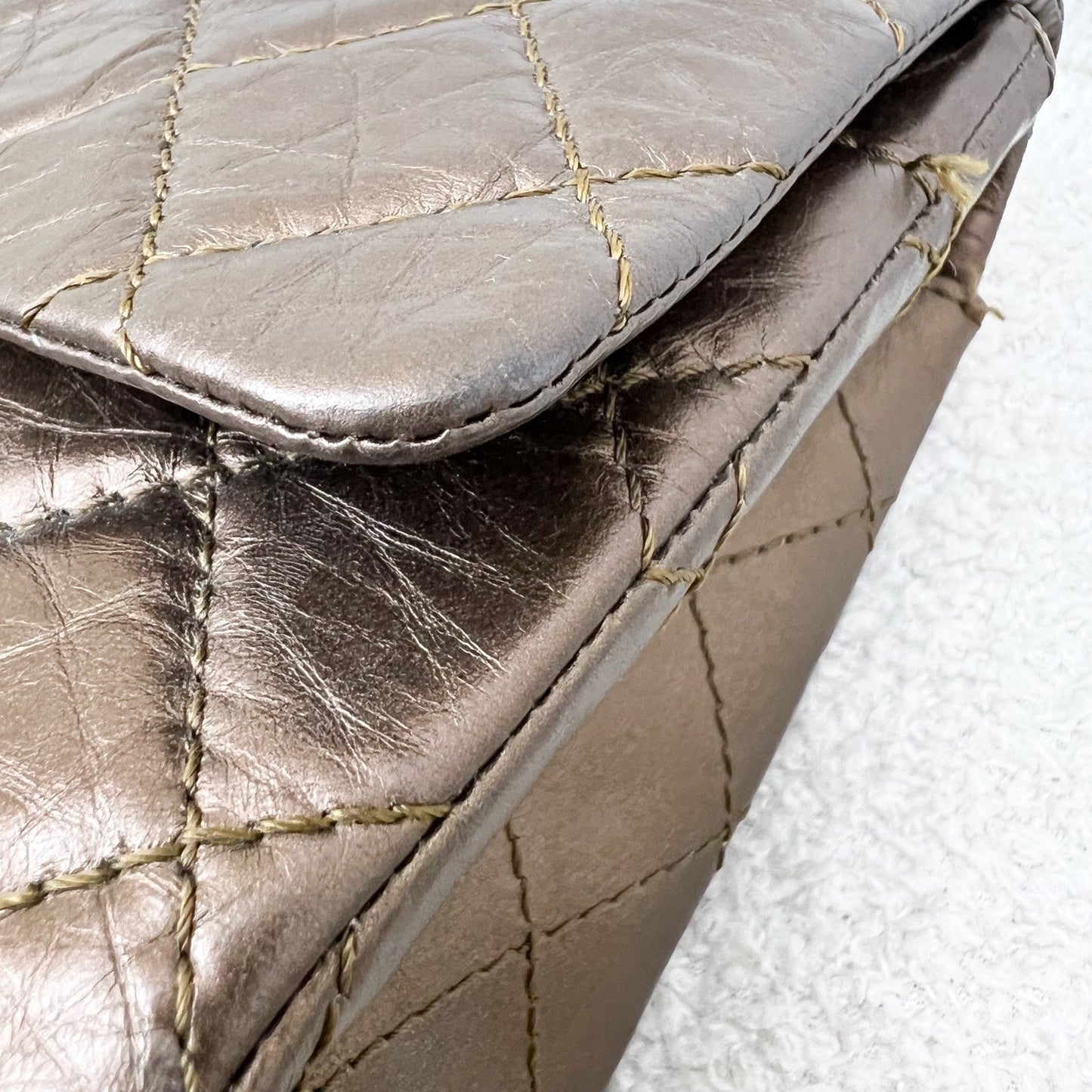 GLM-2.55 Reissue 226 Flap in Bronze Distressed Calfskin and RHW