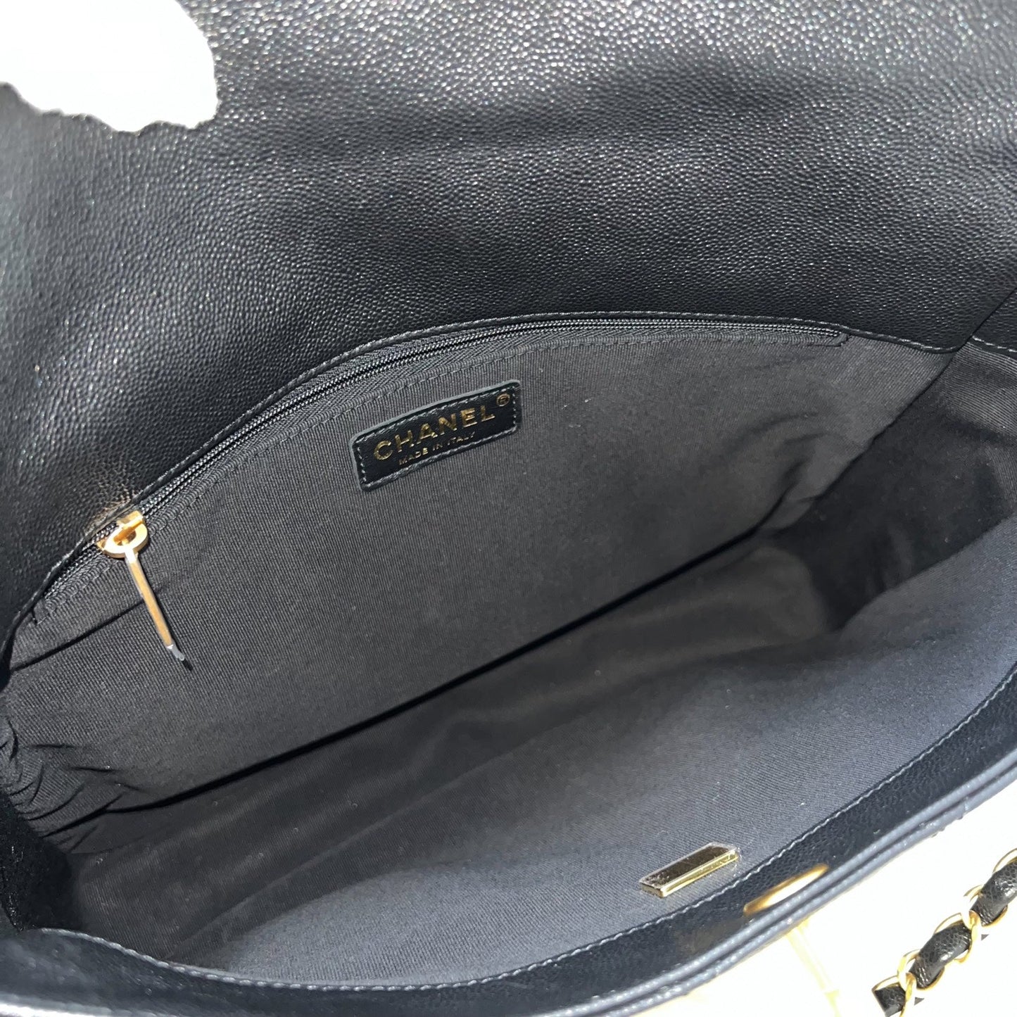 GLM-25P Maxi Hobo Bag in Black Caviar and AGHW (Model: AS5385)