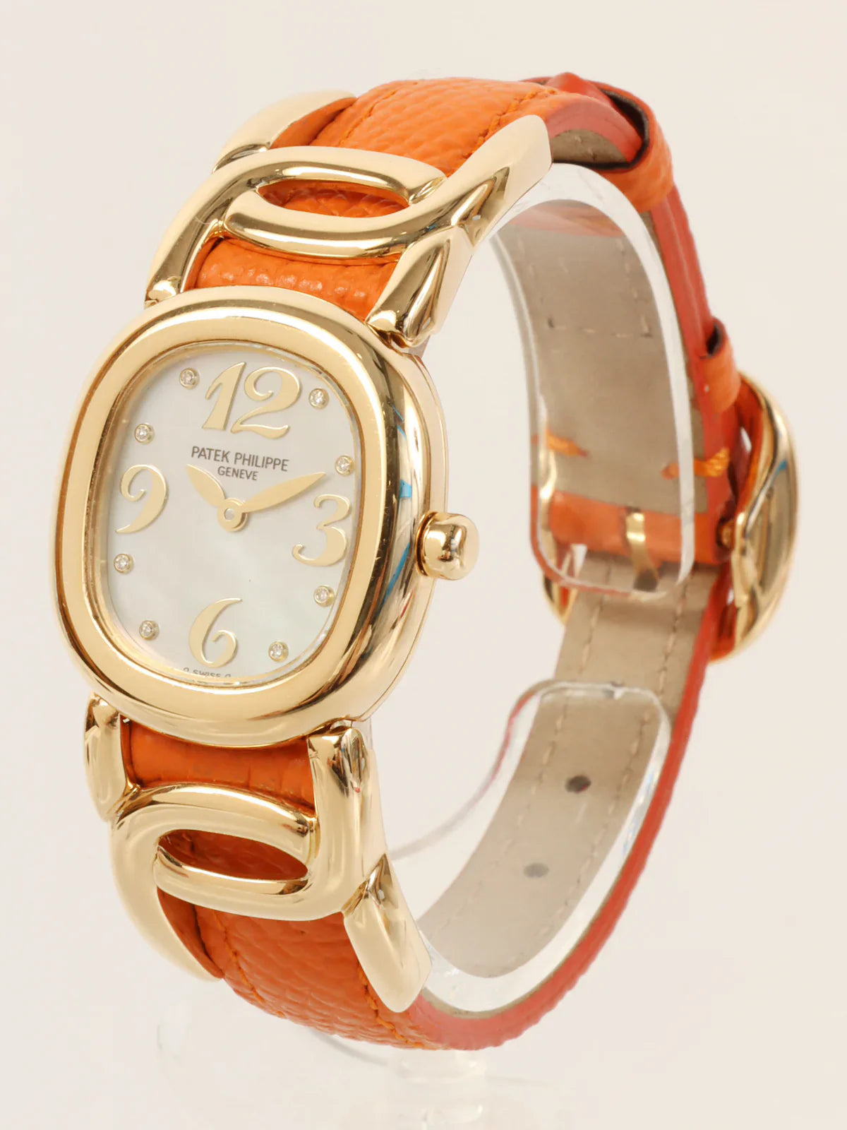 PATEK PHILIPPE 18K Diamond Golden Ellipse Gold/Orange