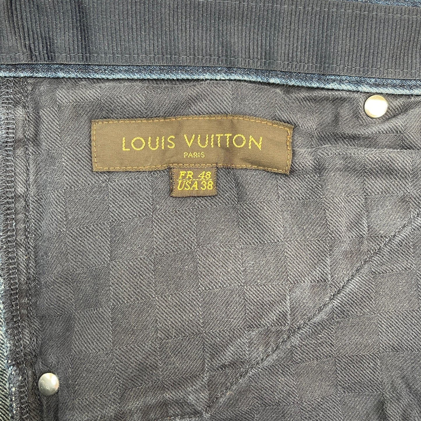 Men's Logo Jeans Blue Size Waist 38"