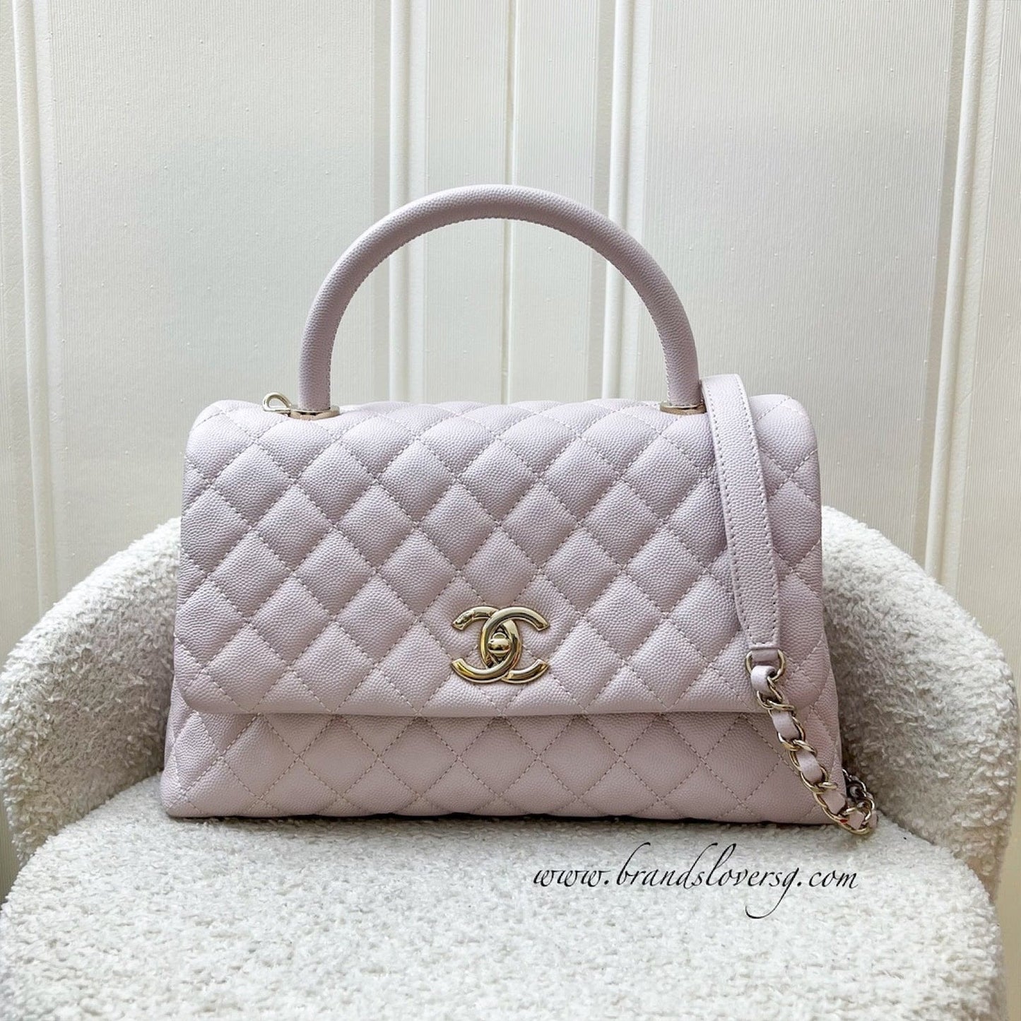 GLM-Medium 29cm Coco Handle in 20A Lilac Caviar and LGHW