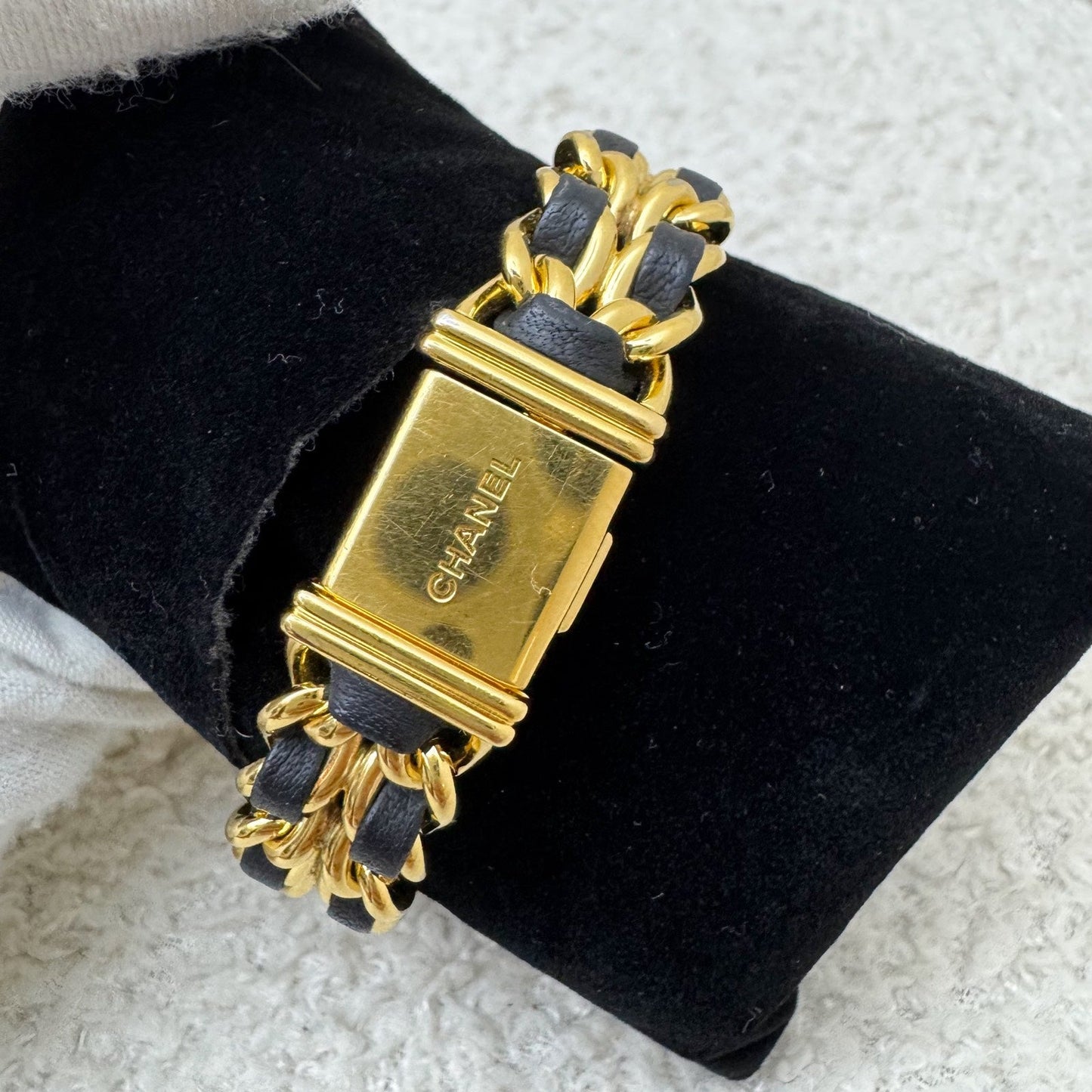 GLM- Premiere Watch in 24K GHW and Black Leather Size M (Year 1991)