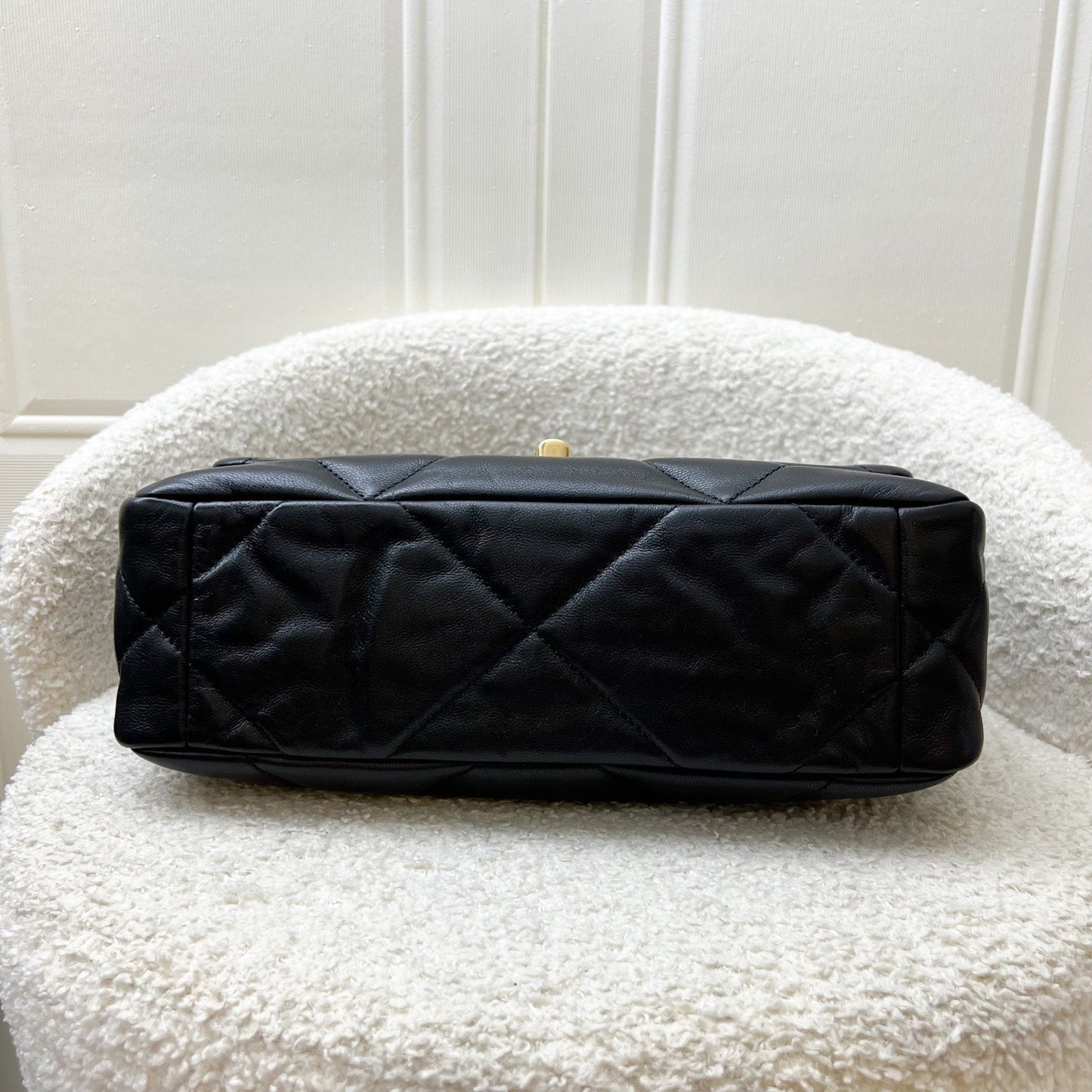 GLM-19 Small Flap in Black Goatskin and 3-tone HW (Model: AS1160)