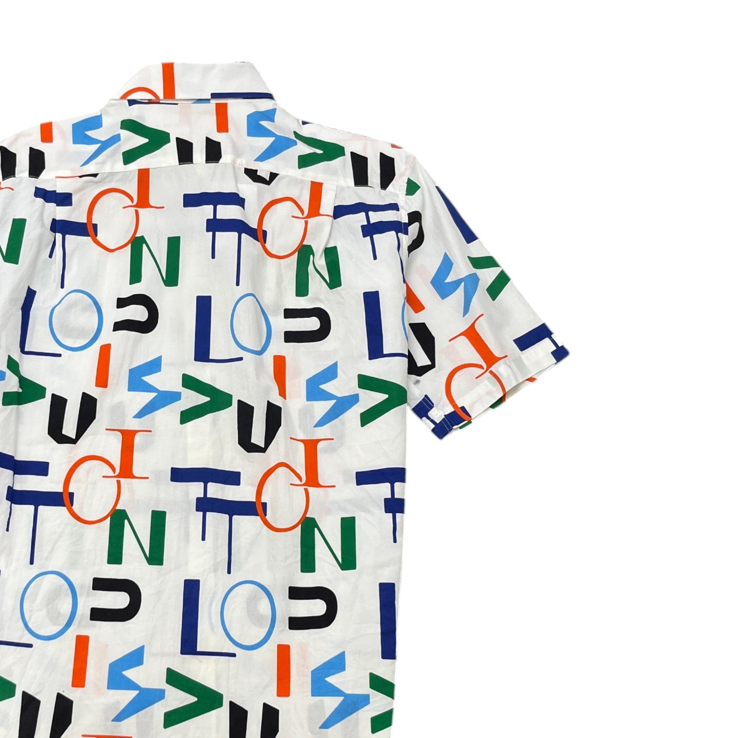 Men's Logomania Short Sleeve Shirt White Size L