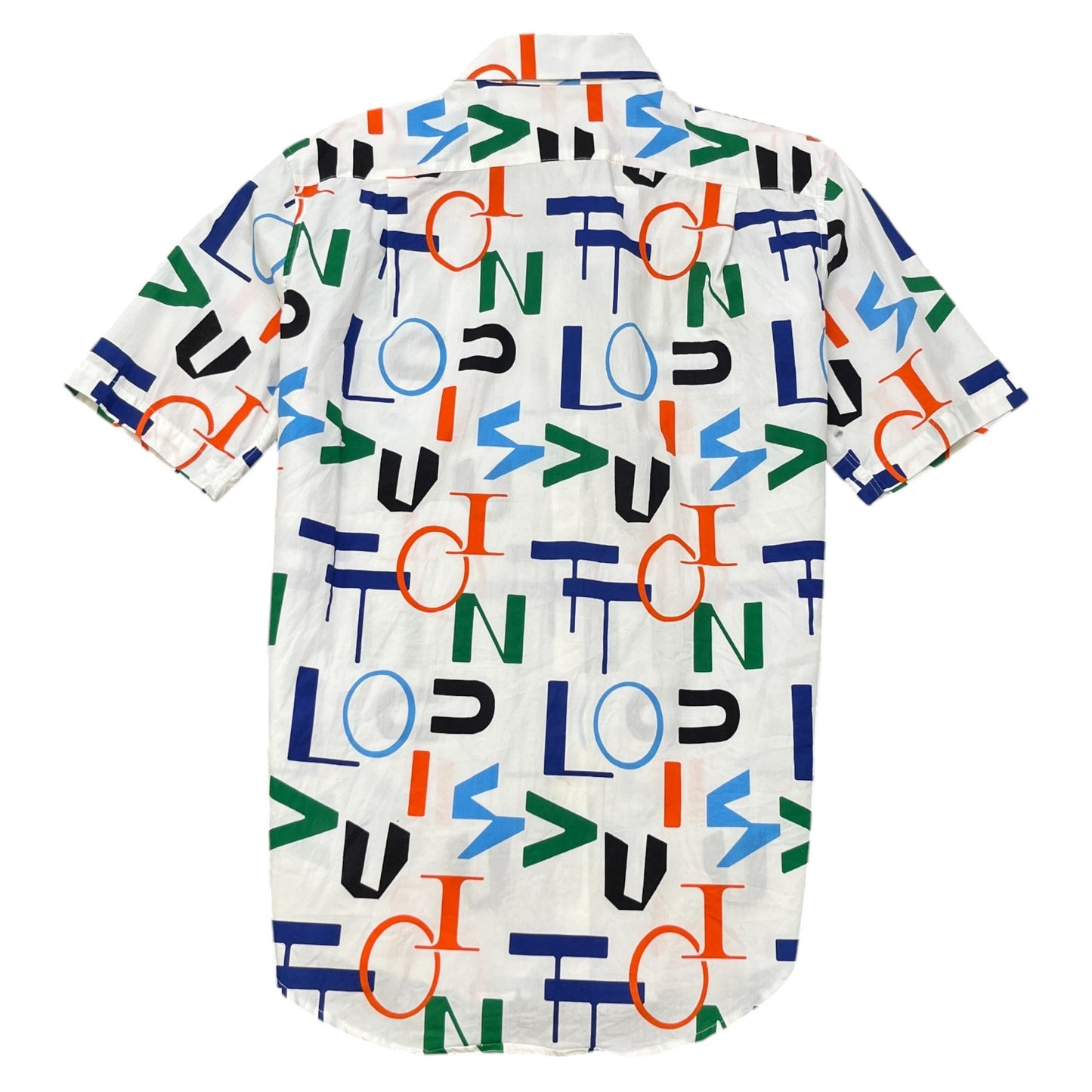Men's Logomania Short Sleeve Shirt White Size L