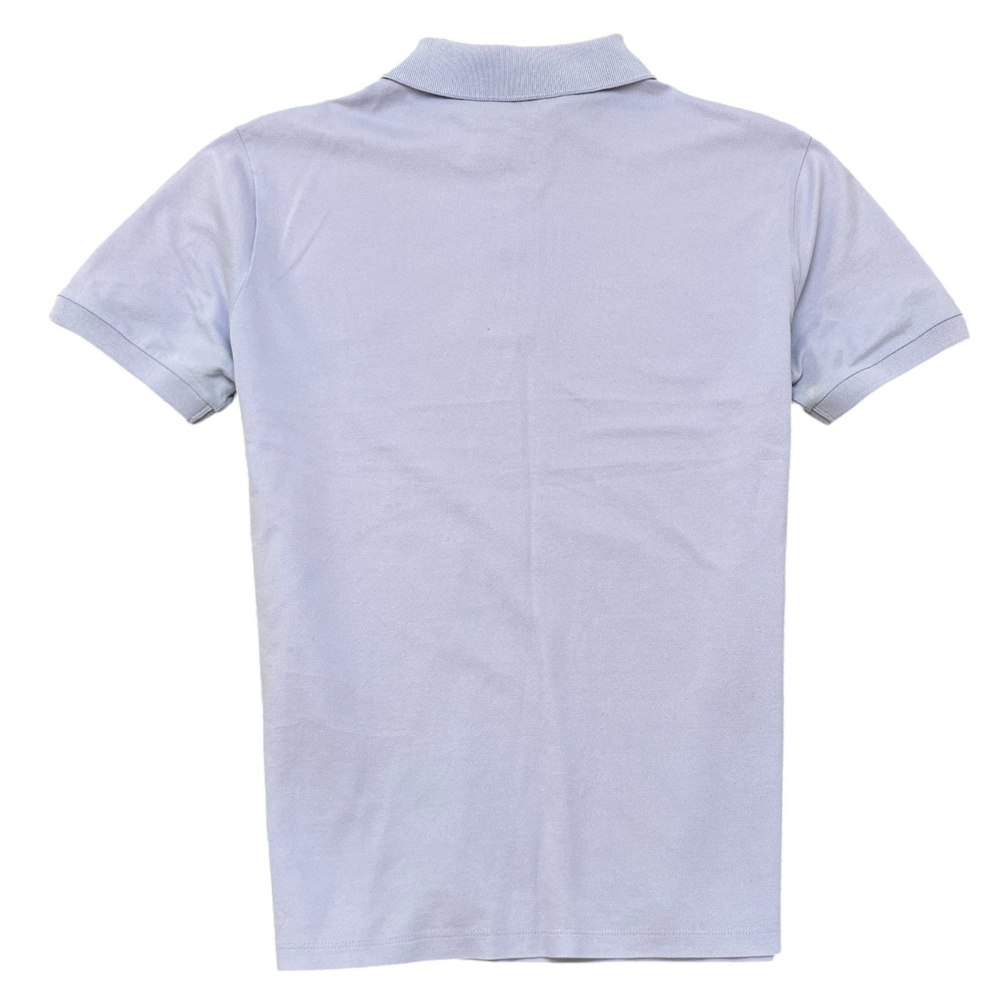 Men's Embroidered Logo Polo Shirt Purple Size S