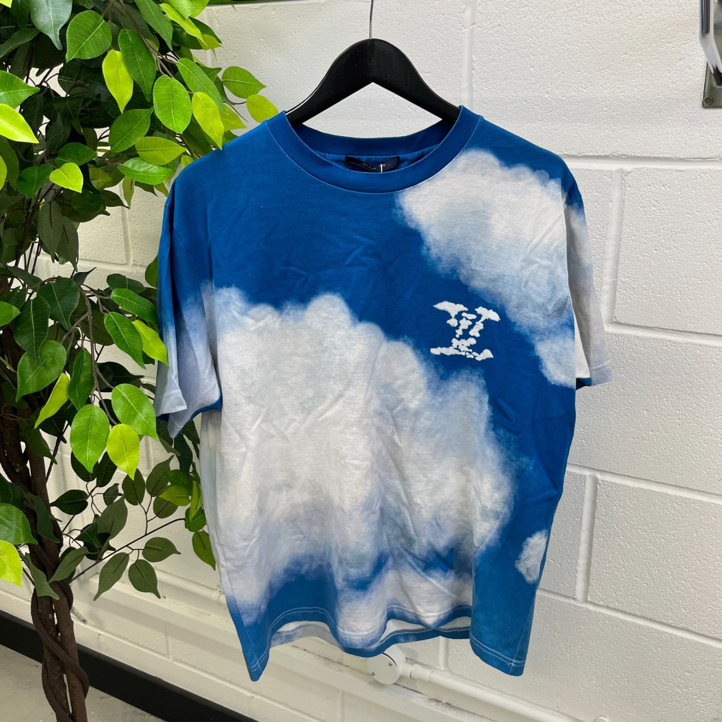 Men's Cloud Logo T-Shirt Blue Size XL
