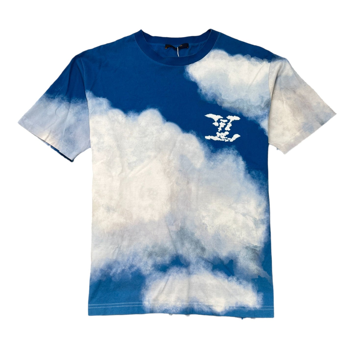 Men's Cloud Logo T-Shirt Blue Size XL