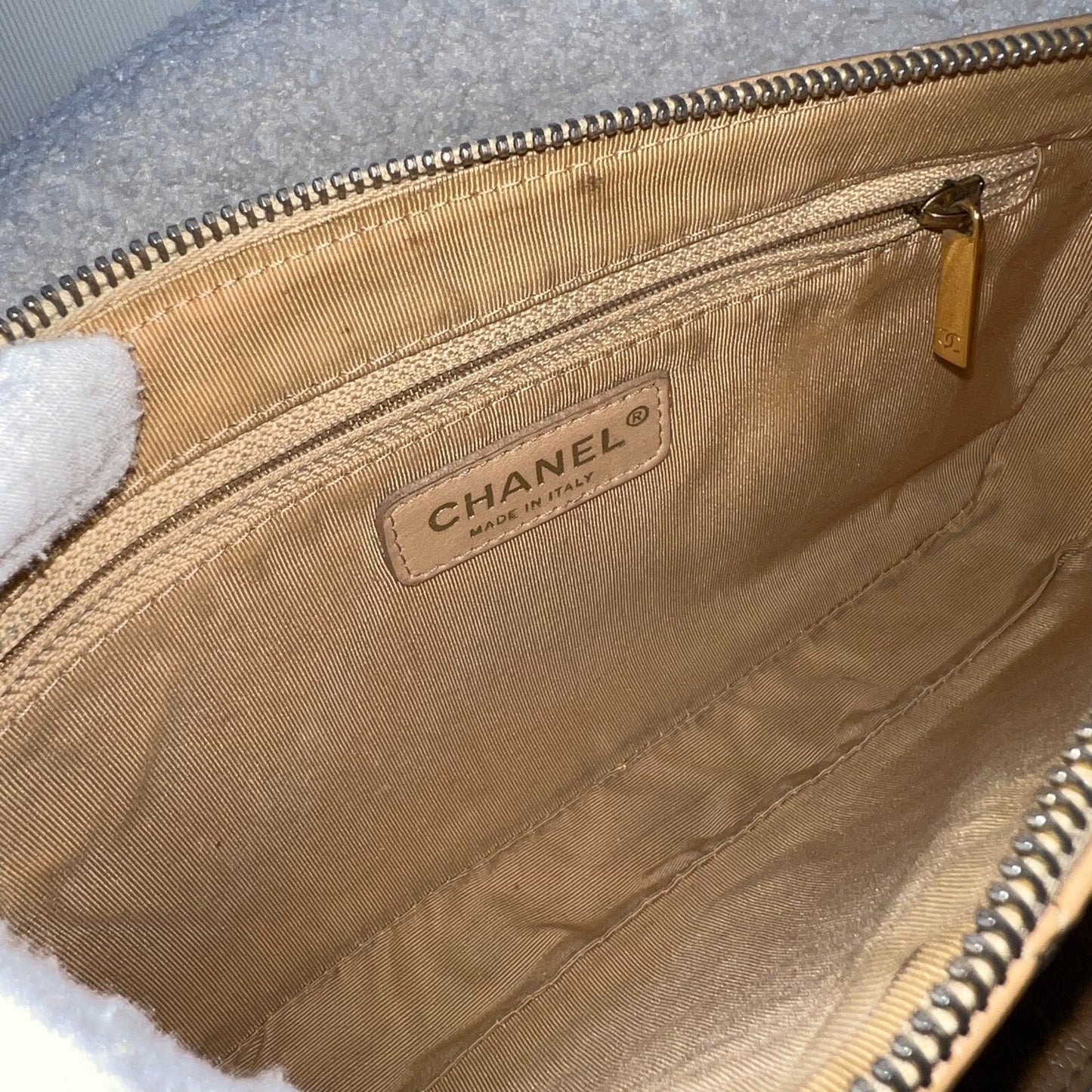 GLM- Timeless GLM- Small Hobo Shoulder Bag in Dark Beige Caviar and GHW