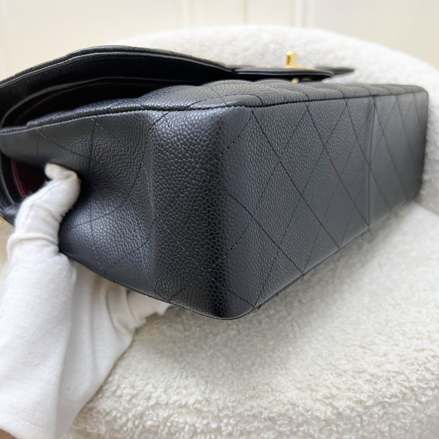 GLM-Jumbo Classic Flap DF in Black Caviar and GHW