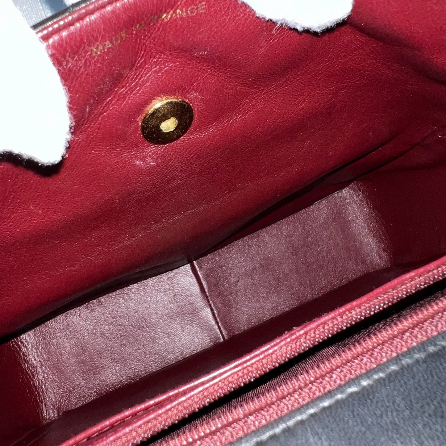 GLM- Double Pocket Shoulder Bag in Black Lambskin and 24K GHW