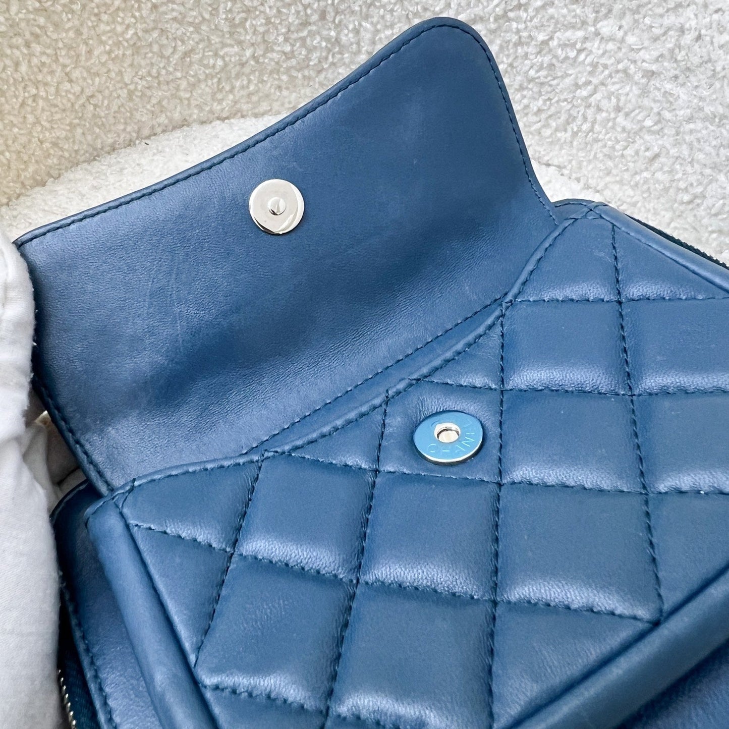 GLM-Seasonal Camera Bag in Blue Lambskin and SHW