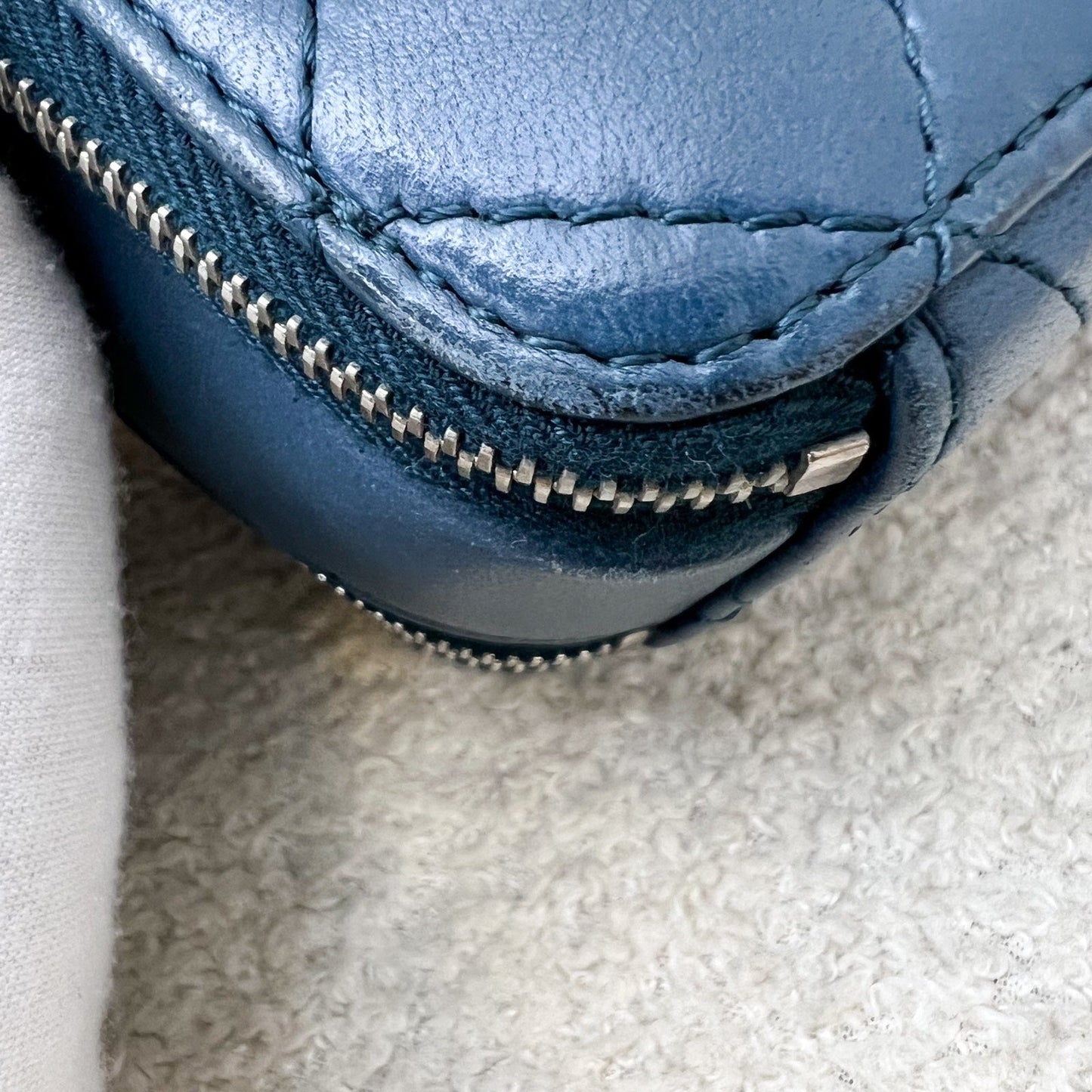 GLM-Seasonal Camera Bag in Blue Lambskin and SHW