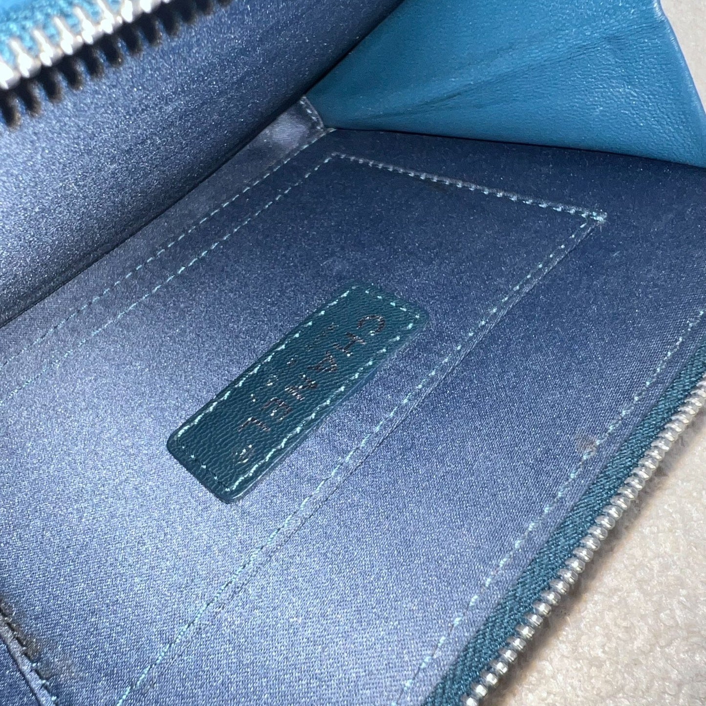 GLM-Seasonal Camera Bag in Blue Lambskin and SHW