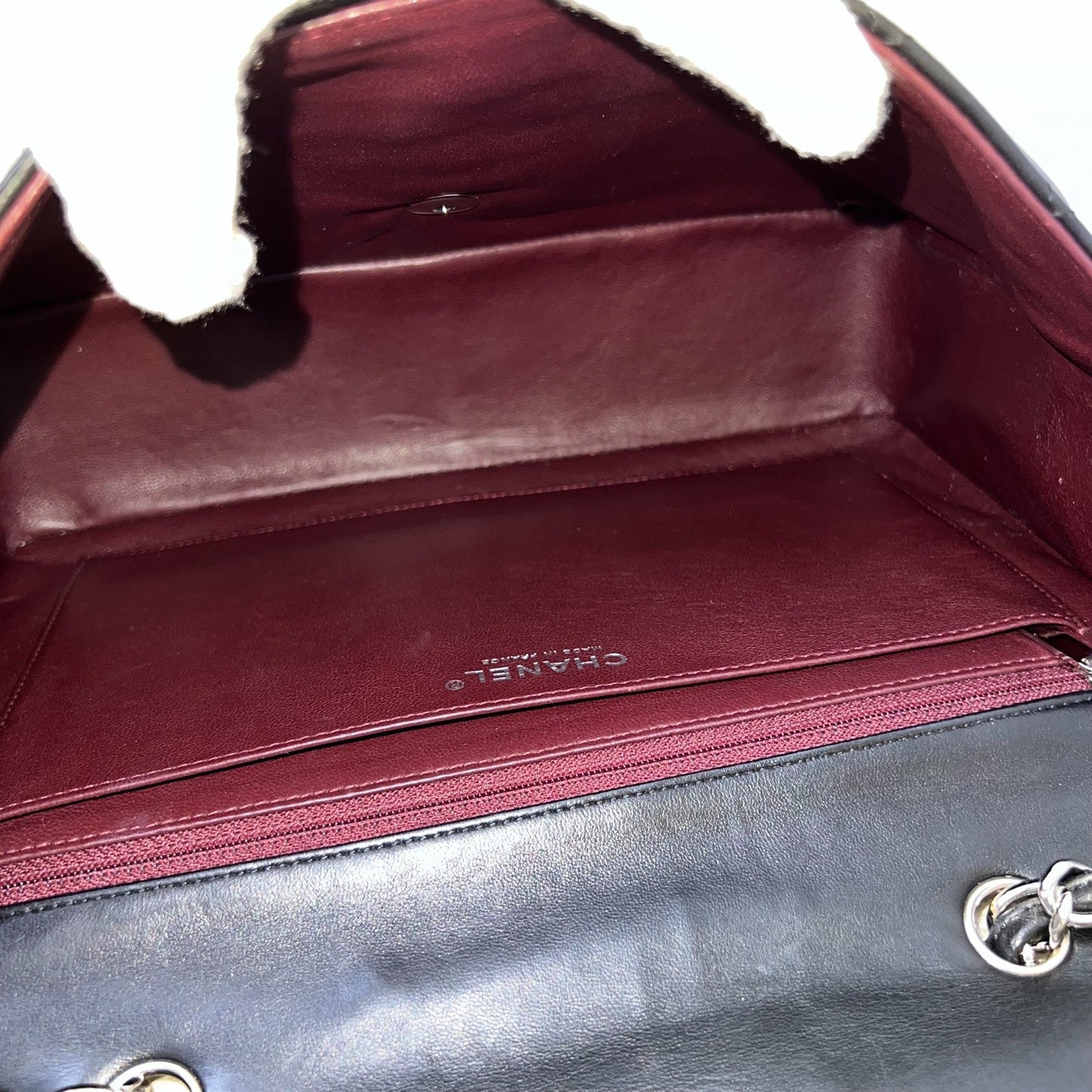 GLM-Jumbo Classic Single Flap SF in Black Lambskin and SHW