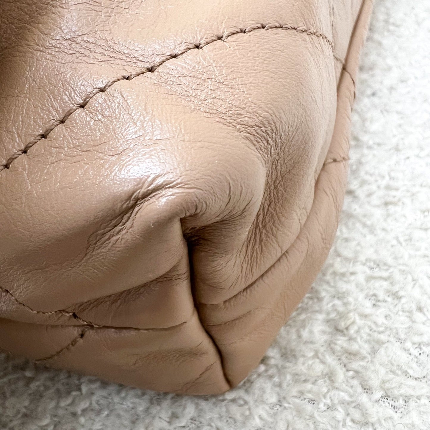 GLM-22 Mini Hobo Handbag in 23B Dark Beige Calfskin and AGHW (Model: AS3980)