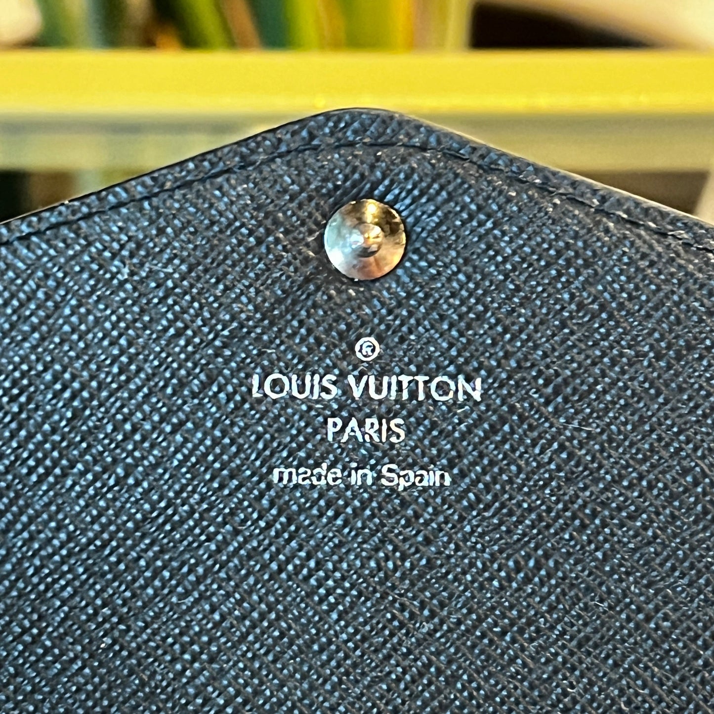 LOUIS VUITTON Blue Epi Sarah Wallet