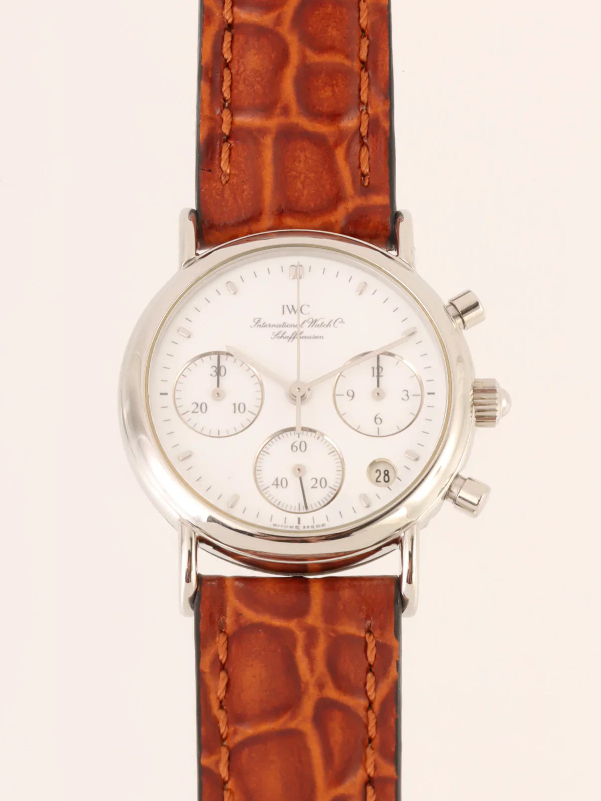 IWC Portofino Chronograph Silver/Brown