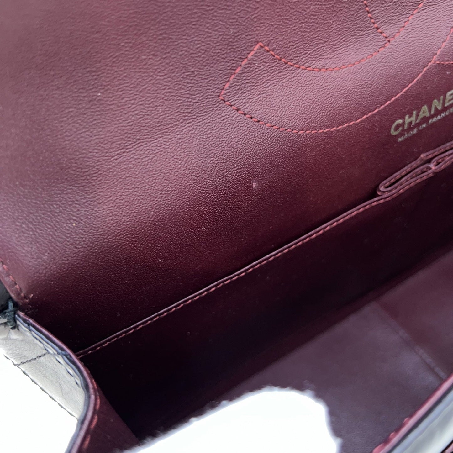 GLM-2.55 Reissue 227 Maxi Flap in Black Aged Calfskin and AGHW