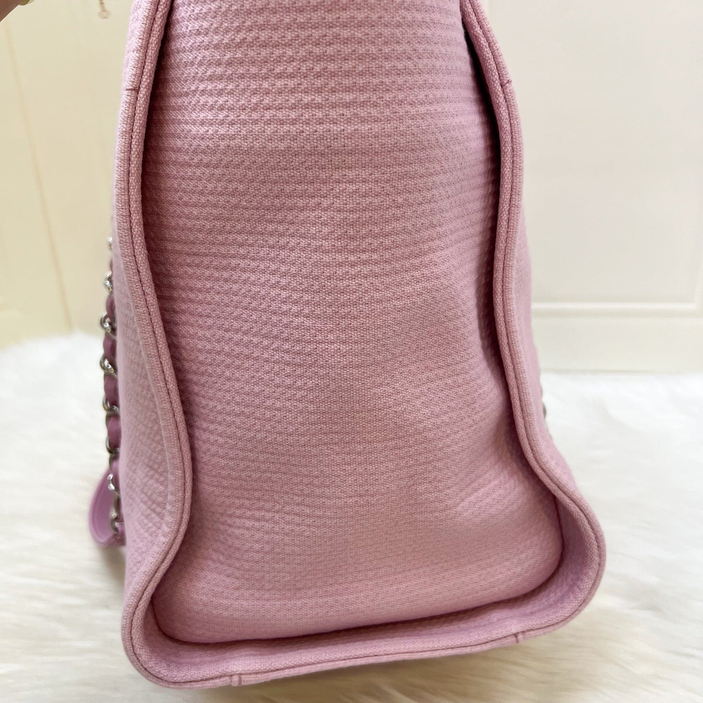 GLM-Medium / Large Deauville Tote in 22S Pink Fabric LGHW