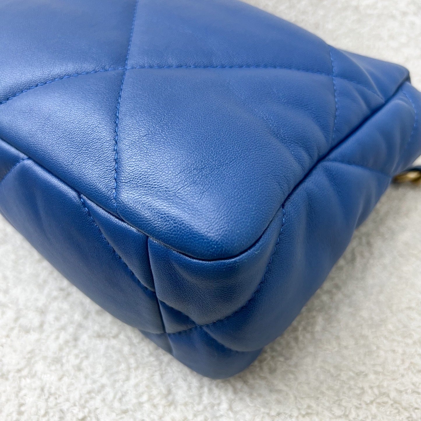 GLM-19 Small Flap in 21C Blue Lambskin and 3-Tone Hardware