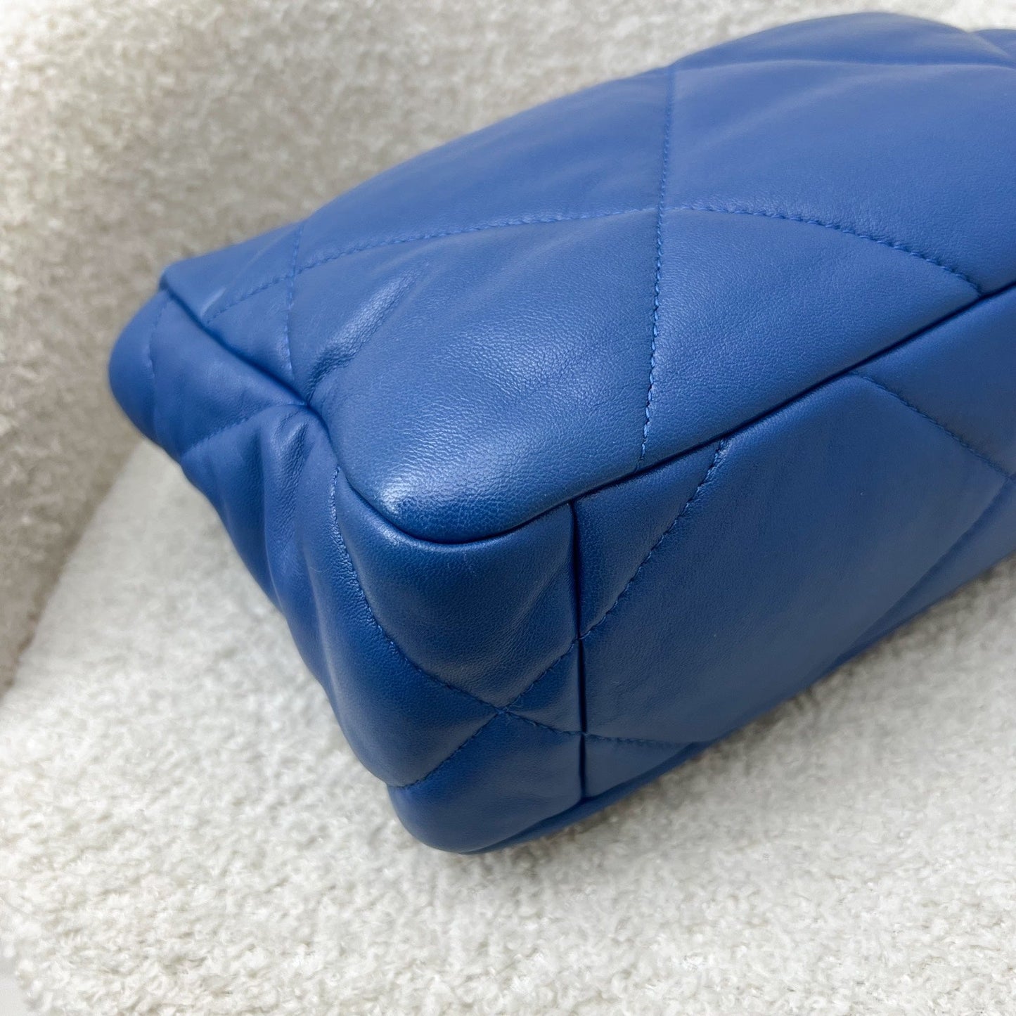 GLM-19 Small Flap in 21C Blue Lambskin and 3-Tone Hardware