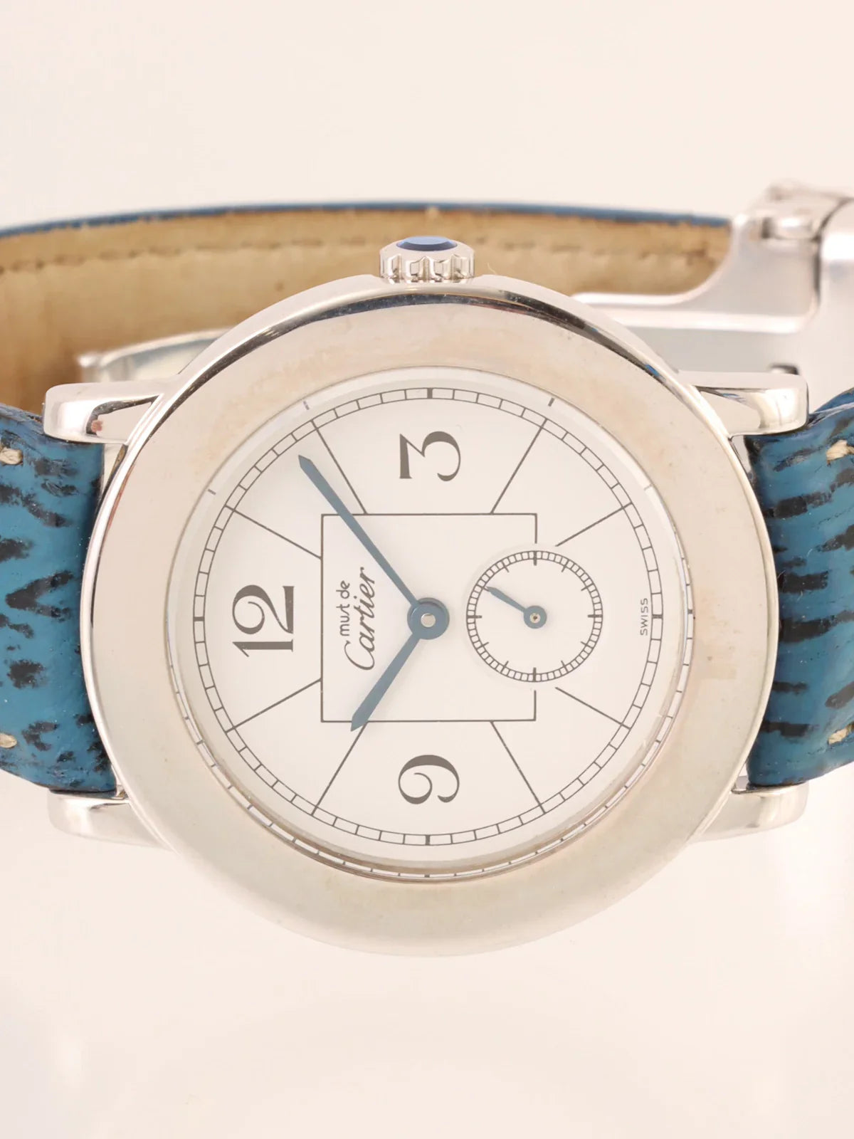CARTIER Must De Ronde Silver/Blue