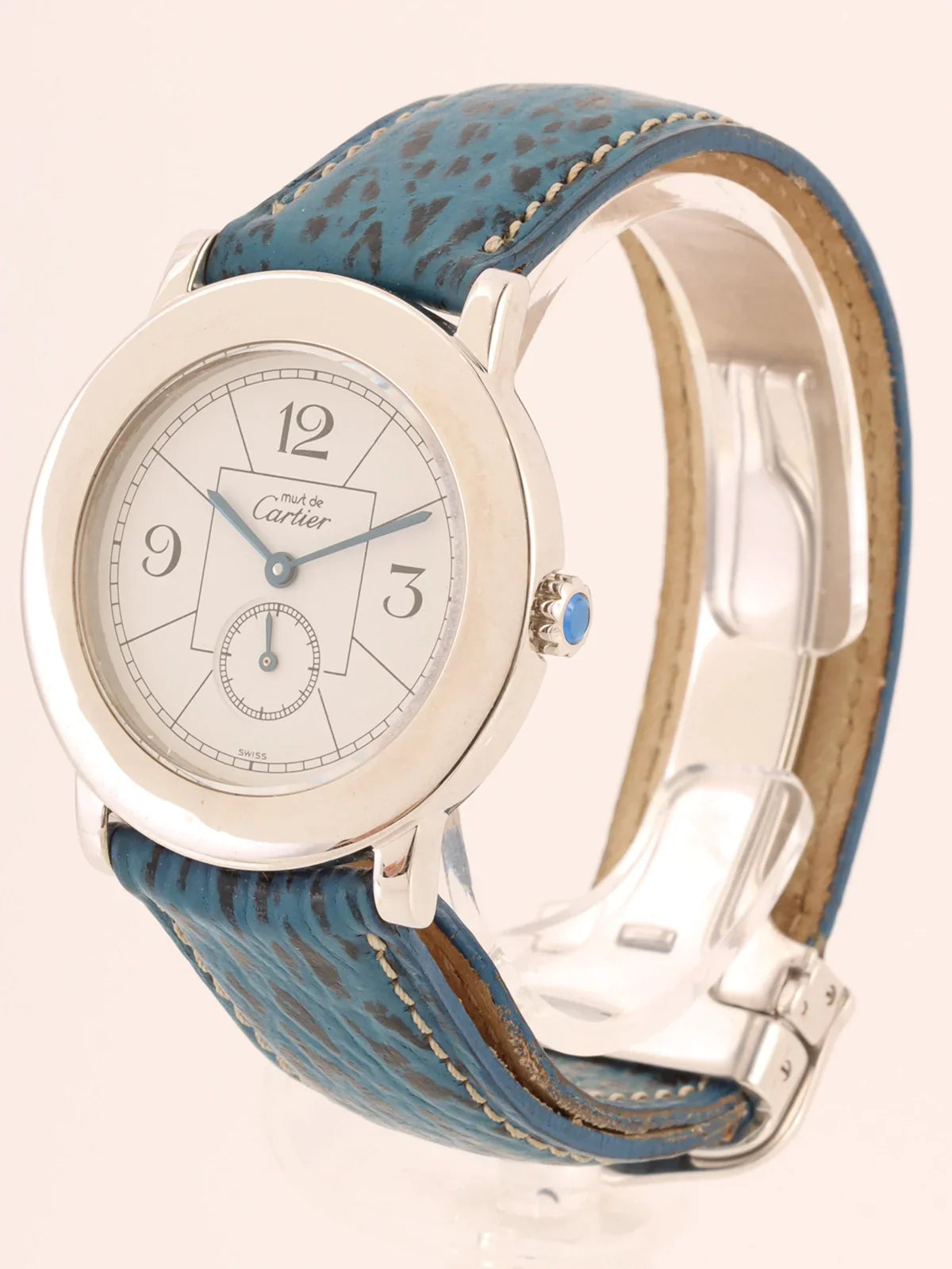 CARTIER Must De Ronde Silver/Blue