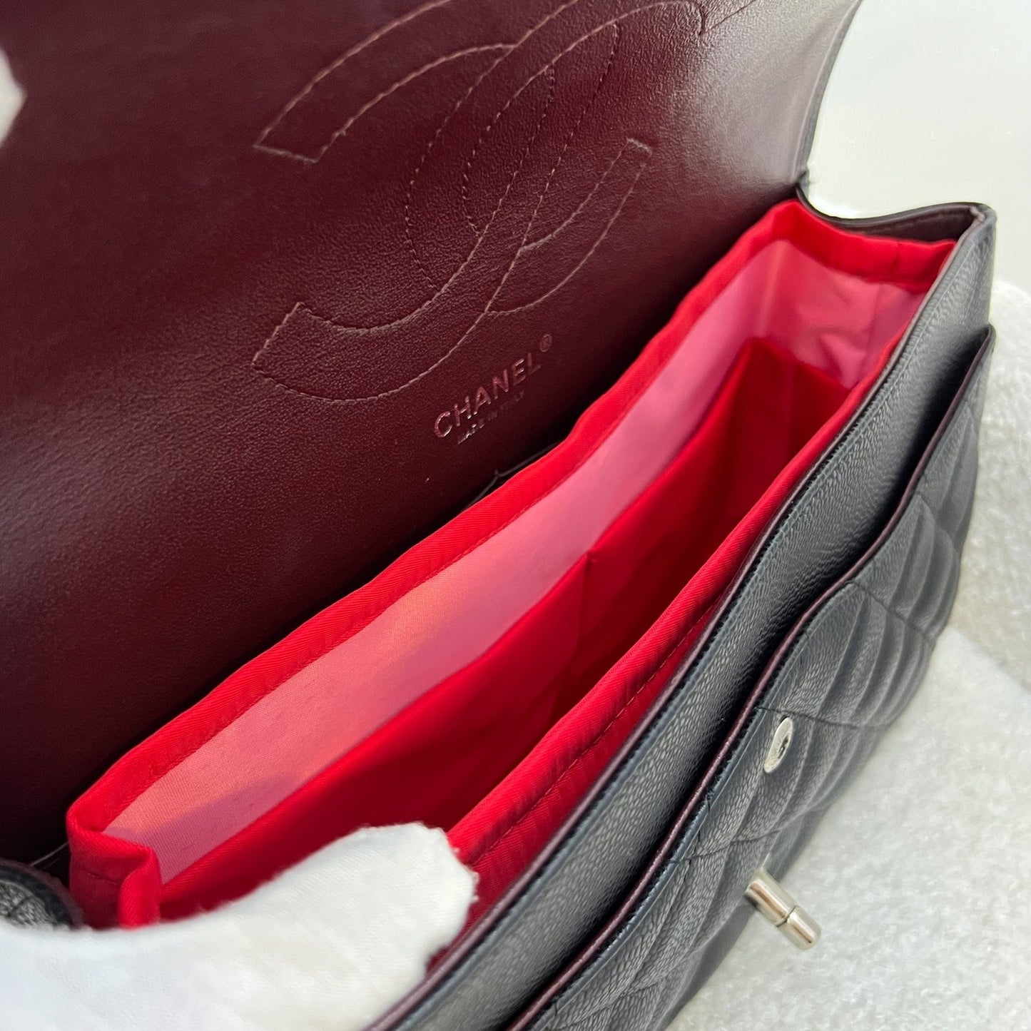 GLM-Jumbo Classic Flap DF in Black Caviar and SHW