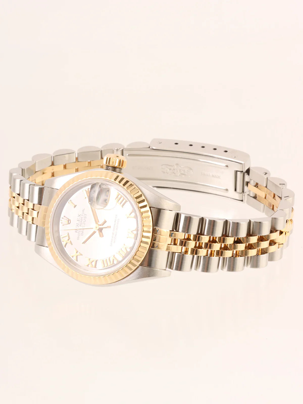 ROLEX Oyster Perpetual Datejust Silver/Gold/Mirror