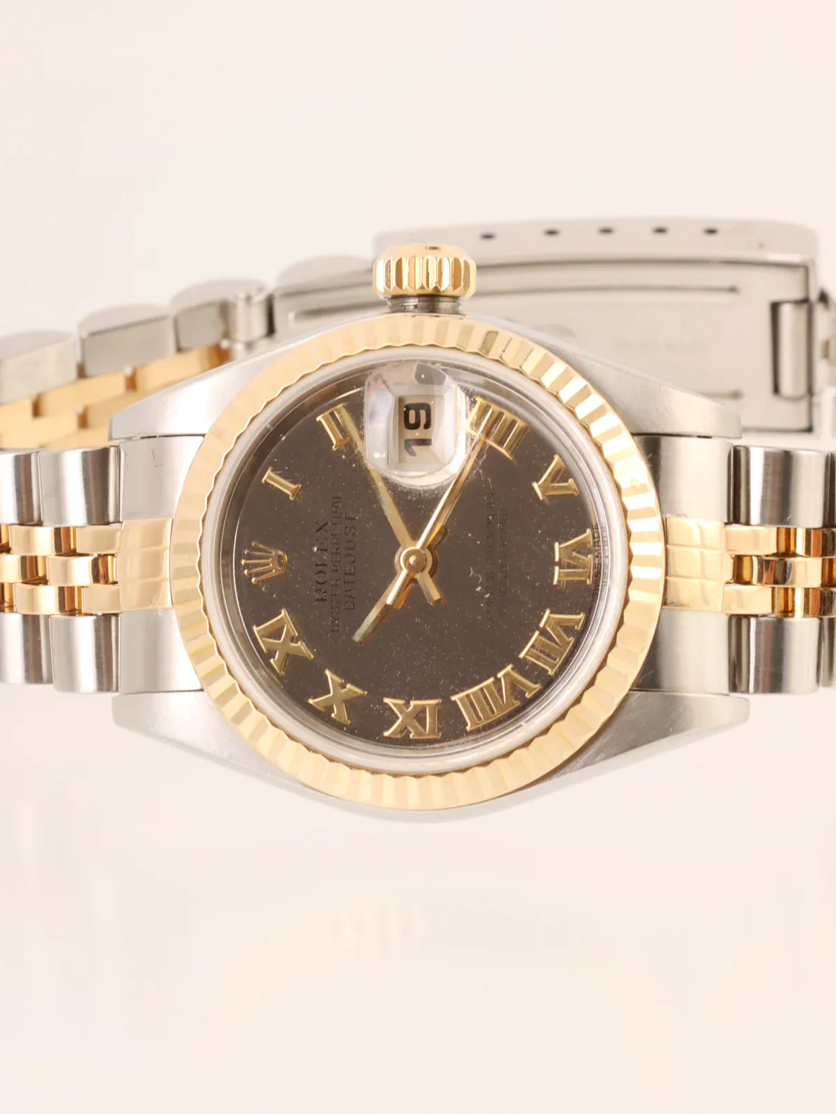 ROLEX Oyster Perpetual Datejust Silver/Gold/Mirror