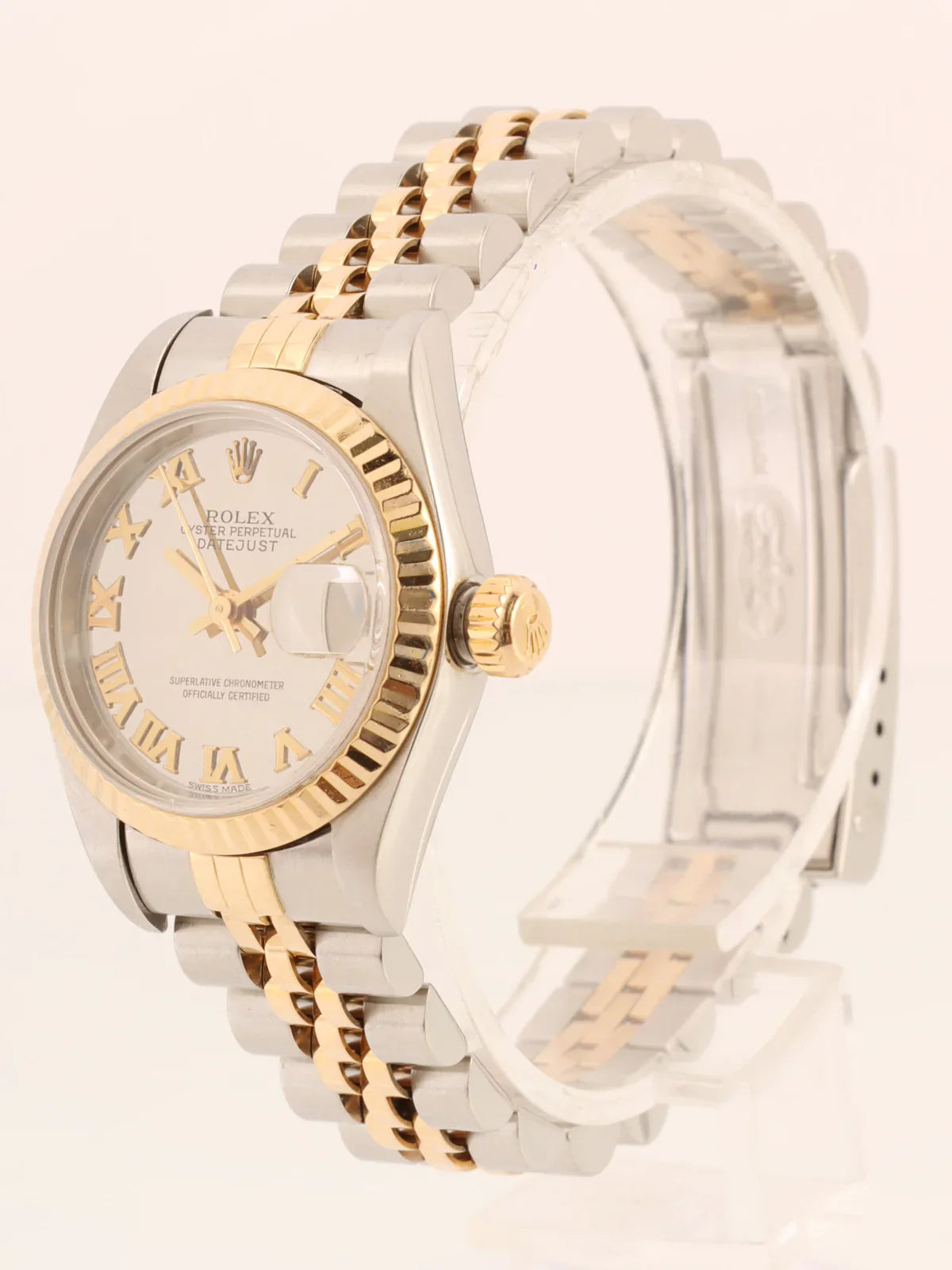 ROLEX Oyster Perpetual Datejust Silver/Gold/Mirror
