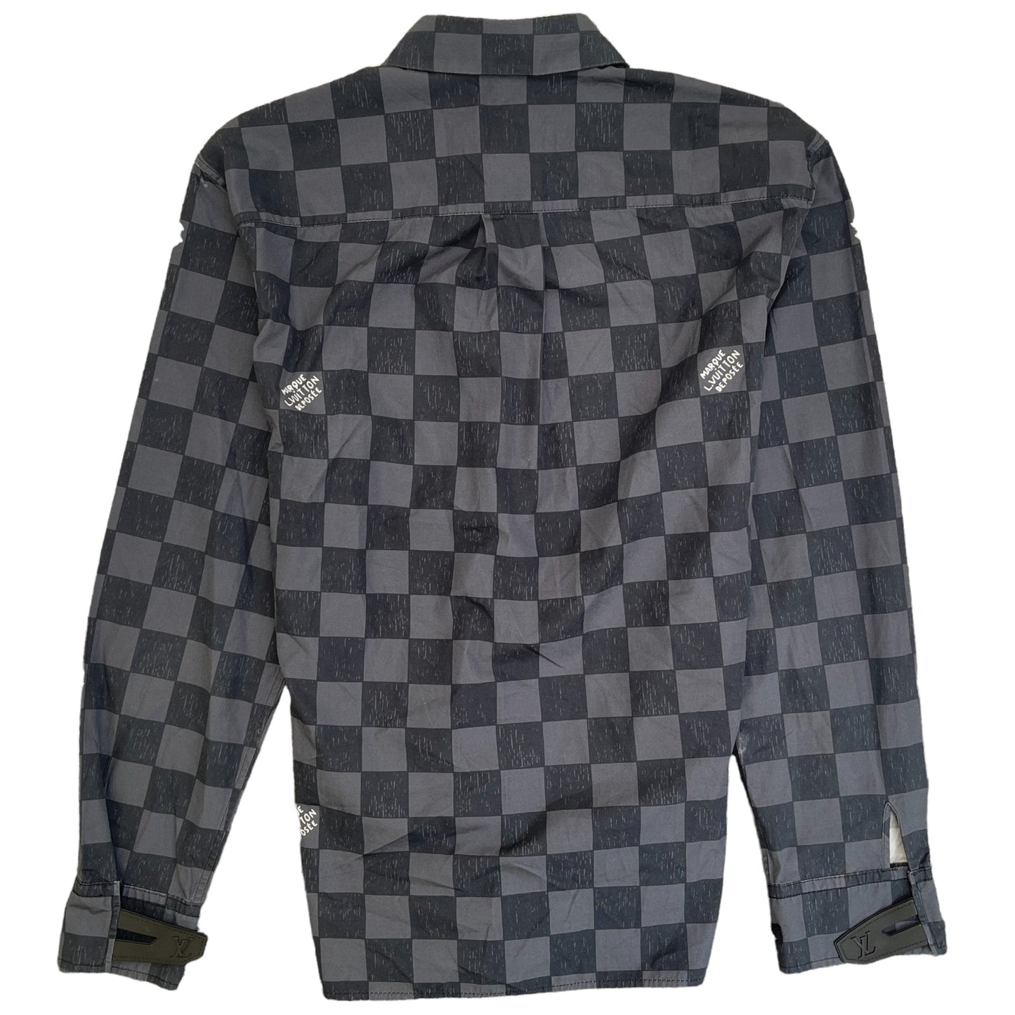 Men's Damier Logo Shirt Black Size XS