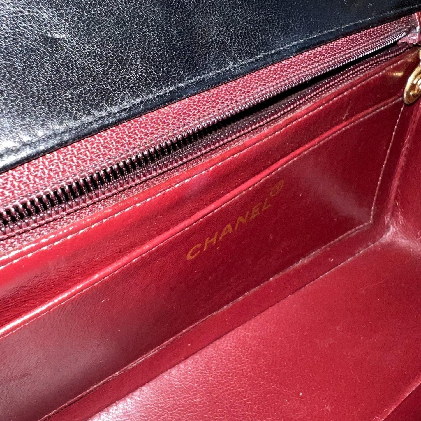 GLM- Small 22cm Diana Flap in Black Lambskin and 24K GHW