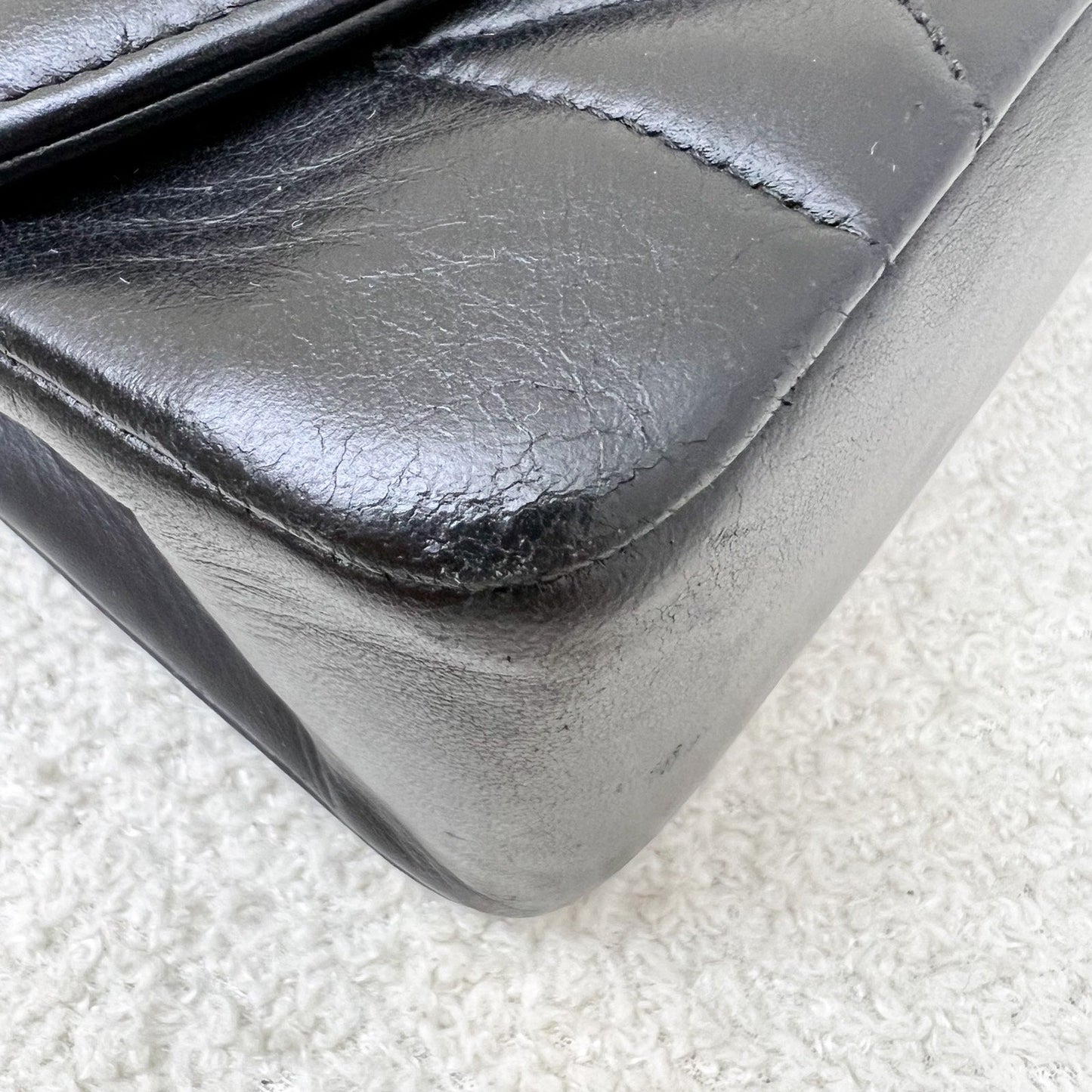 GLM- Small 22cm Diana Flap in Black Lambskin and 24K GHW
