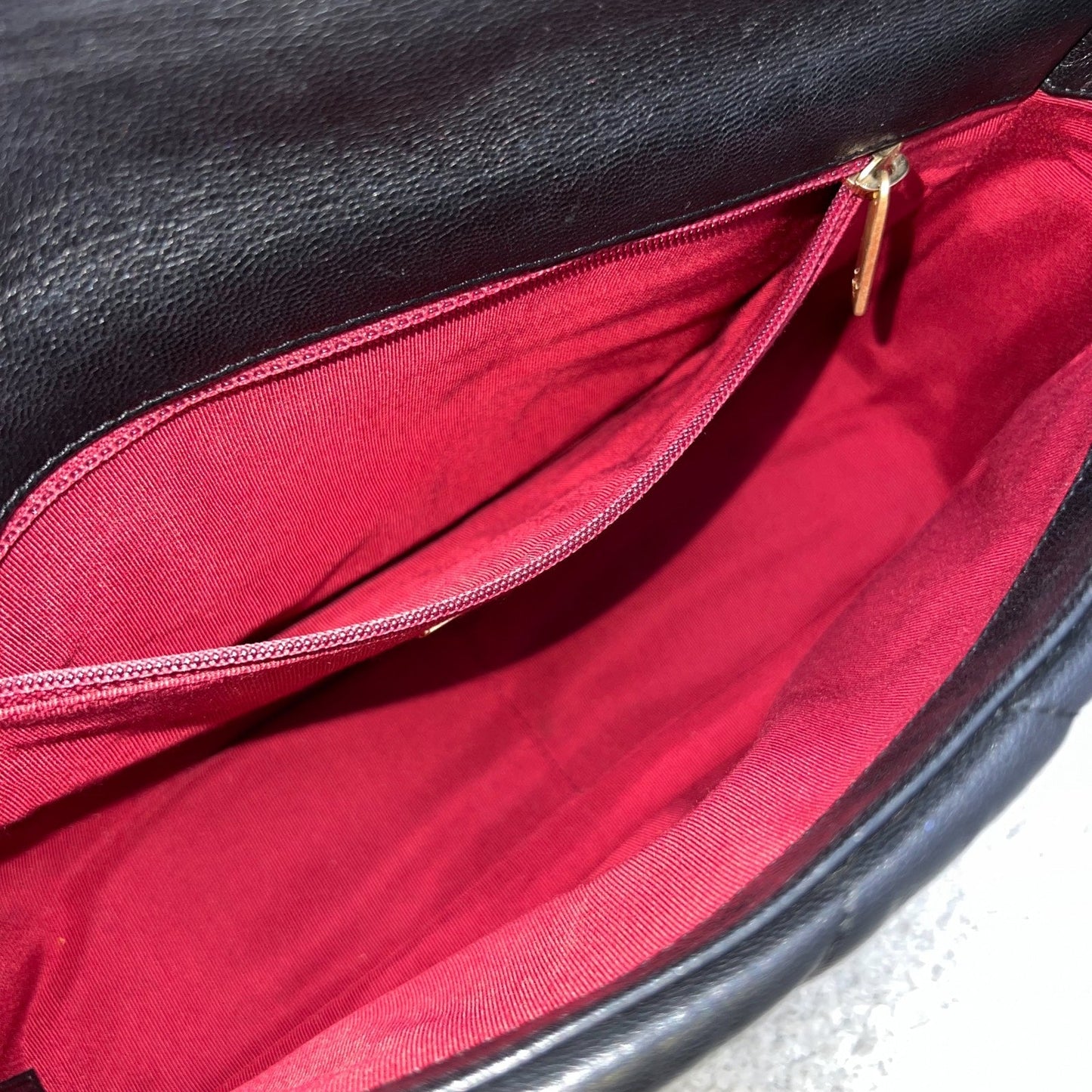 GLM-19 Small Flap in Black Goatskin and 3-tone HW (Model: AS1160)
