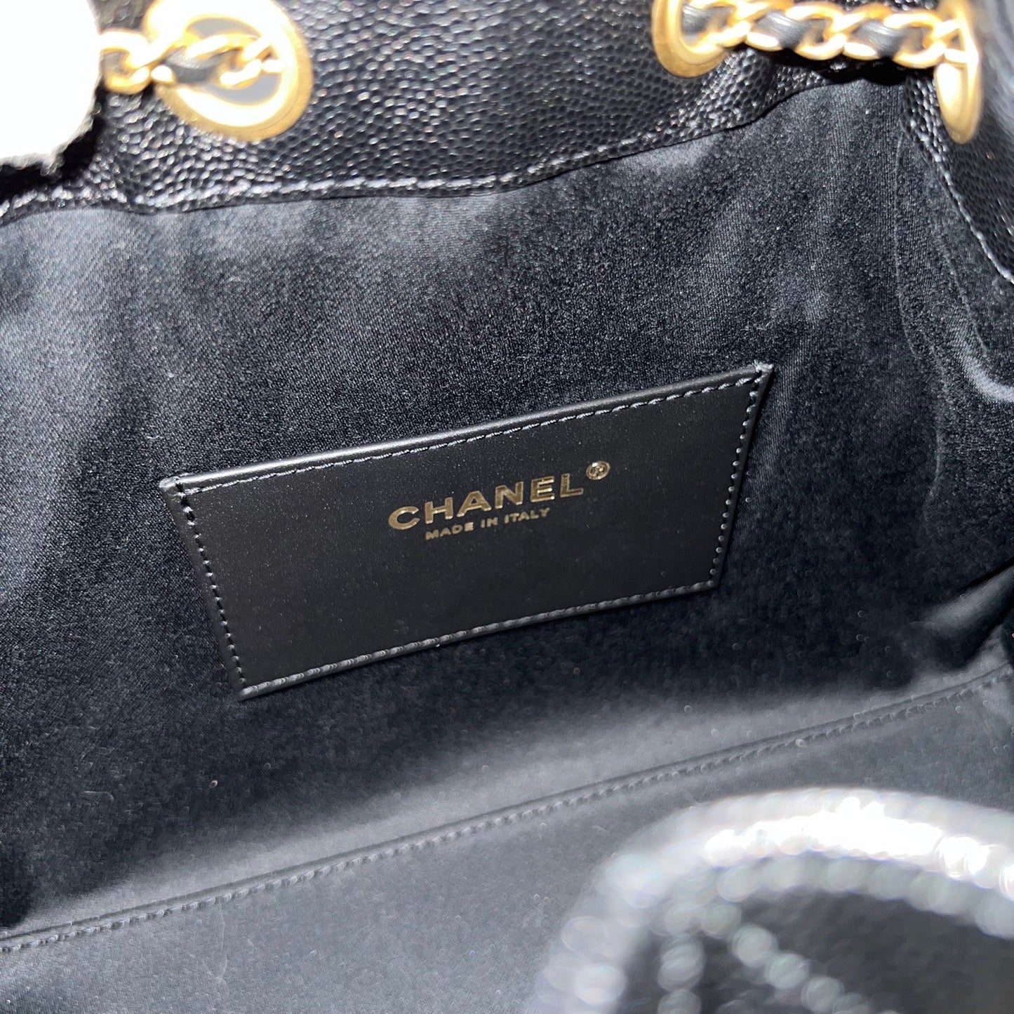 GLM-25 Small Hobo Bag in Black Caviar and AGHW (Model: AS5293)
