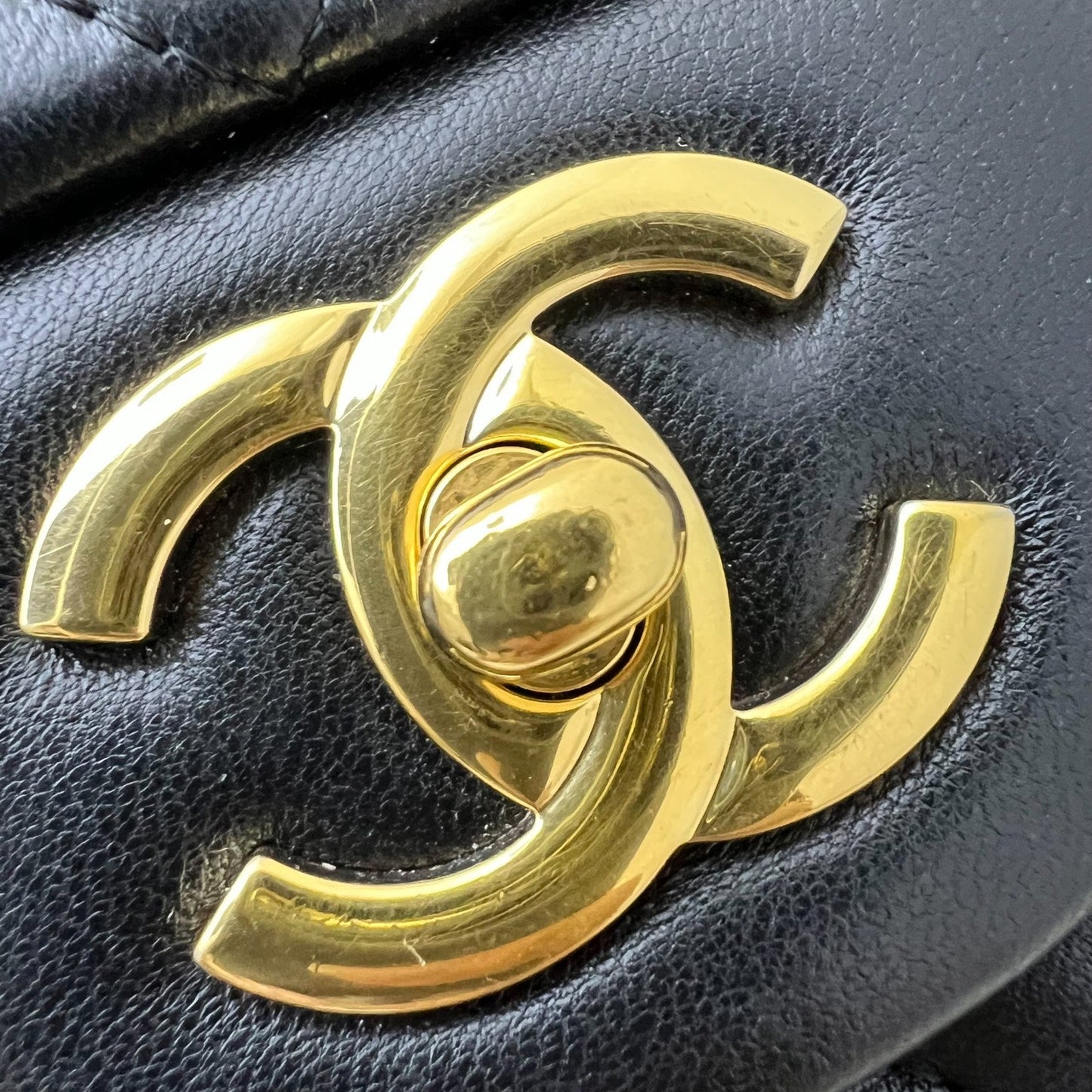 GLM-Jumbo Classic Flap SF in Black Lambskin and GHW