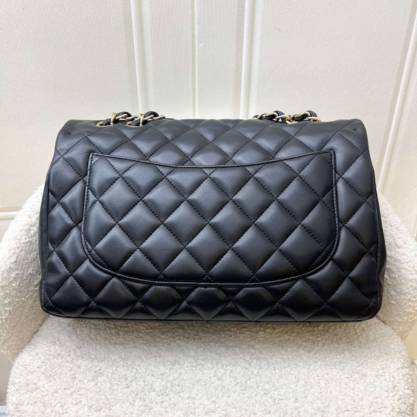 GLM-Jumbo Classic Flap SF in Black Lambskin and GHW