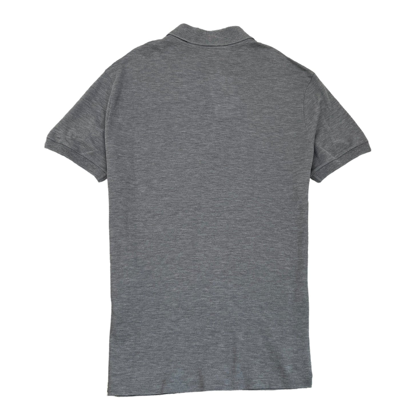 Men's Embroidered Logo Polo Shirt Grey Size XS