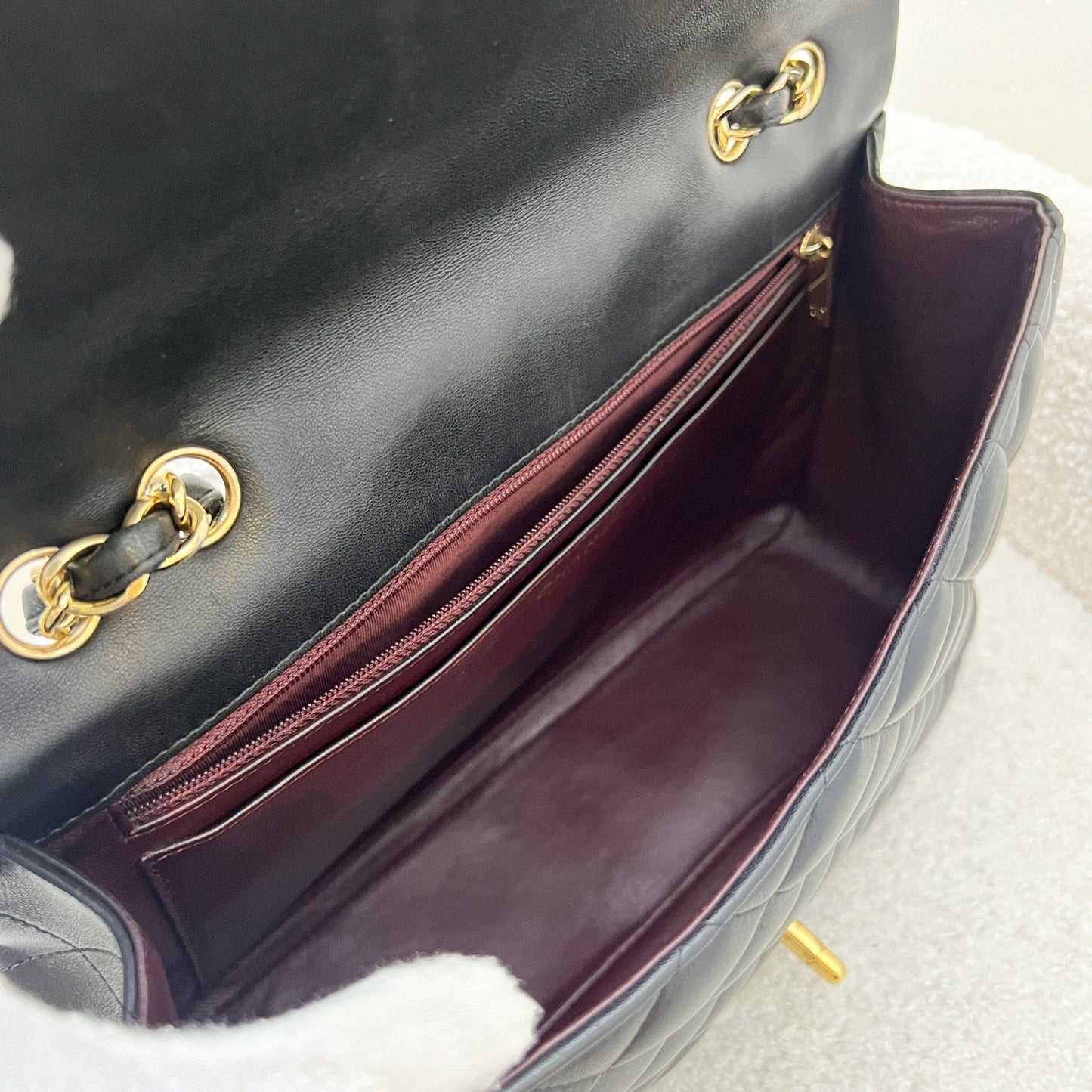 GLM-Jumbo Classic Flap SF in Black Lambskin and GHW