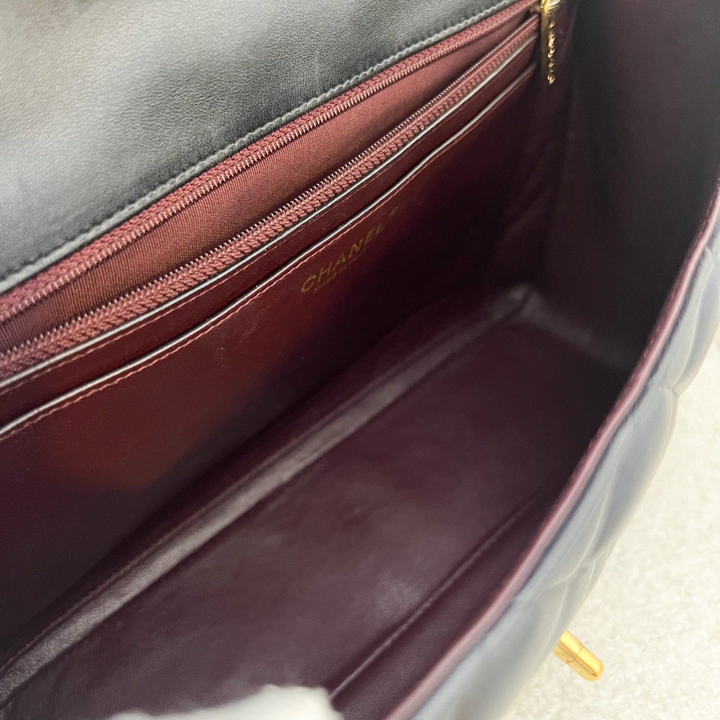 GLM-Jumbo Classic Flap SF in Black Lambskin and GHW