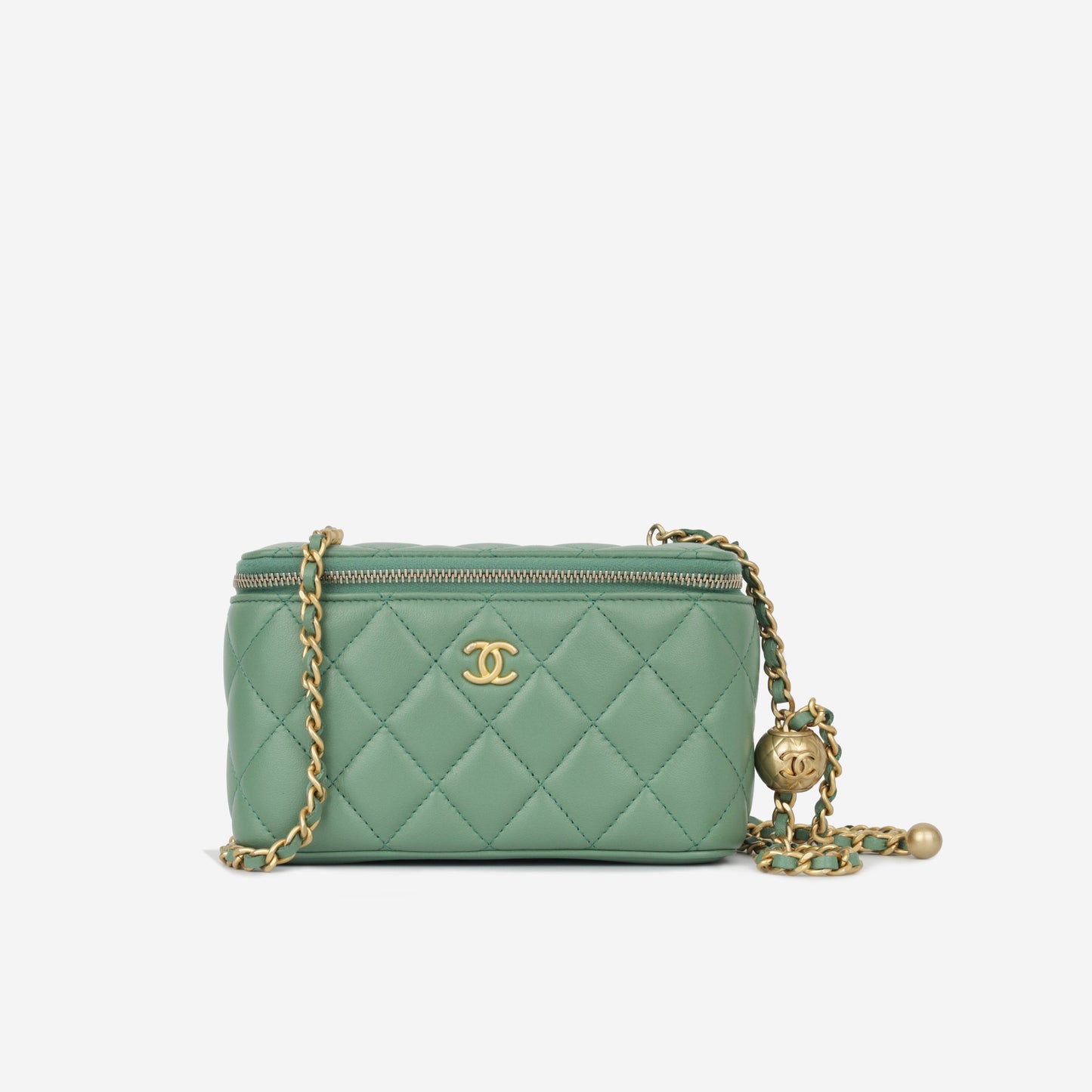 Chanel Small Vanity on Chain Pearl Crush