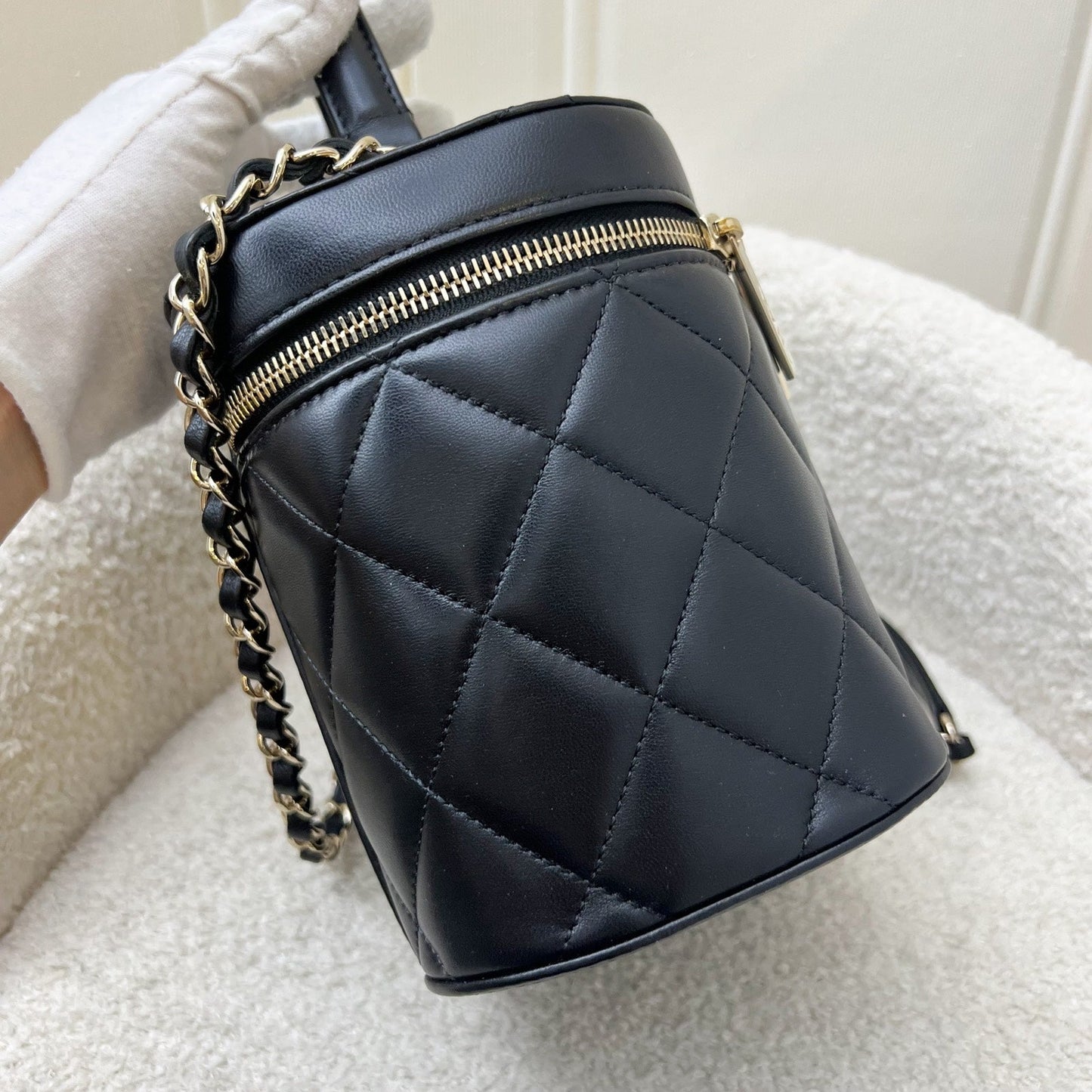 GLM-Trendy GLM- Vanity in Black Lambskin and LGHW (Model: AS1626)