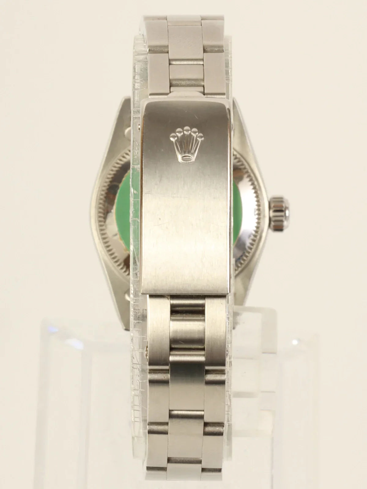 ROLEX Oyster Perpetual Silver/Bright Blue