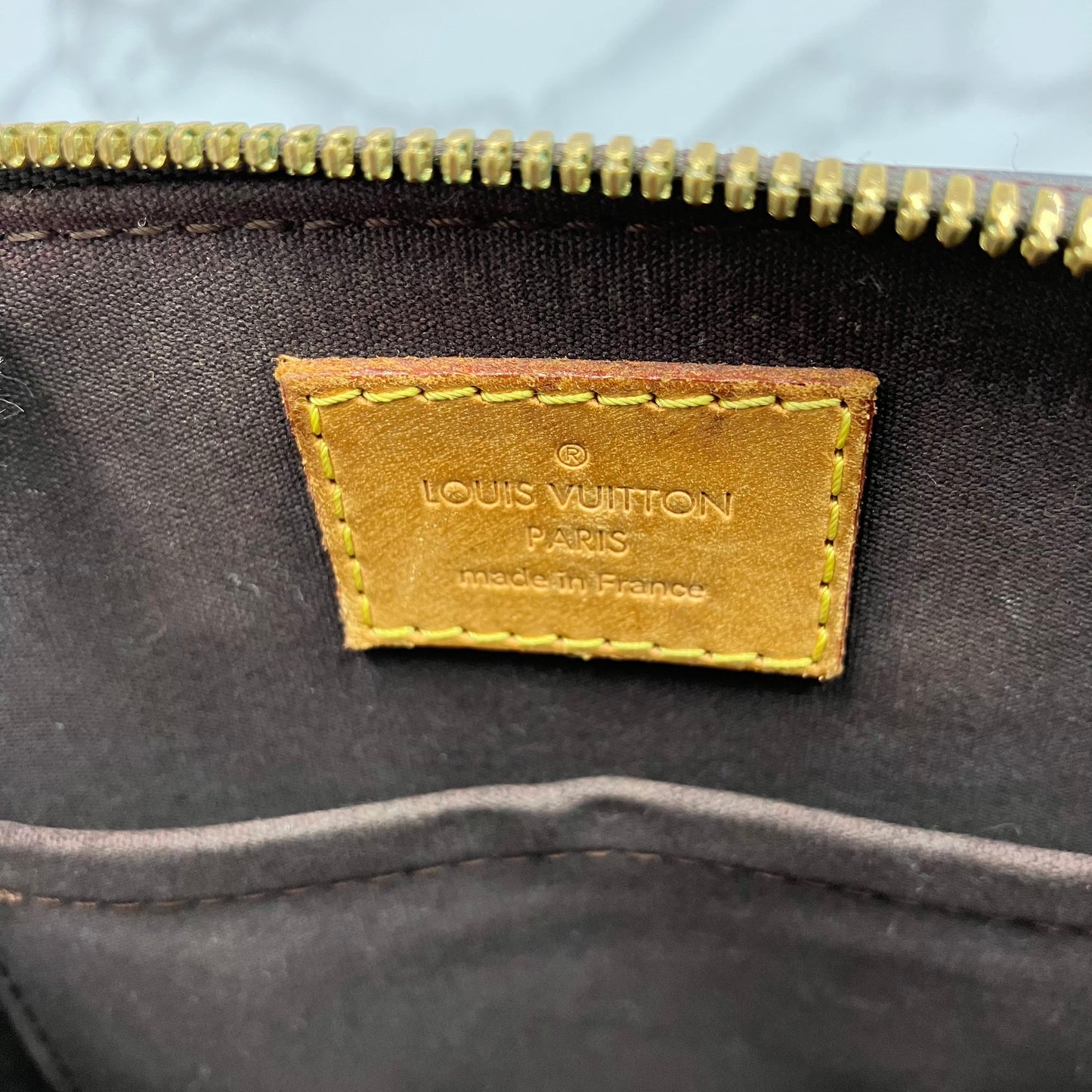 LOUIS VUITTON Alma BB vernis