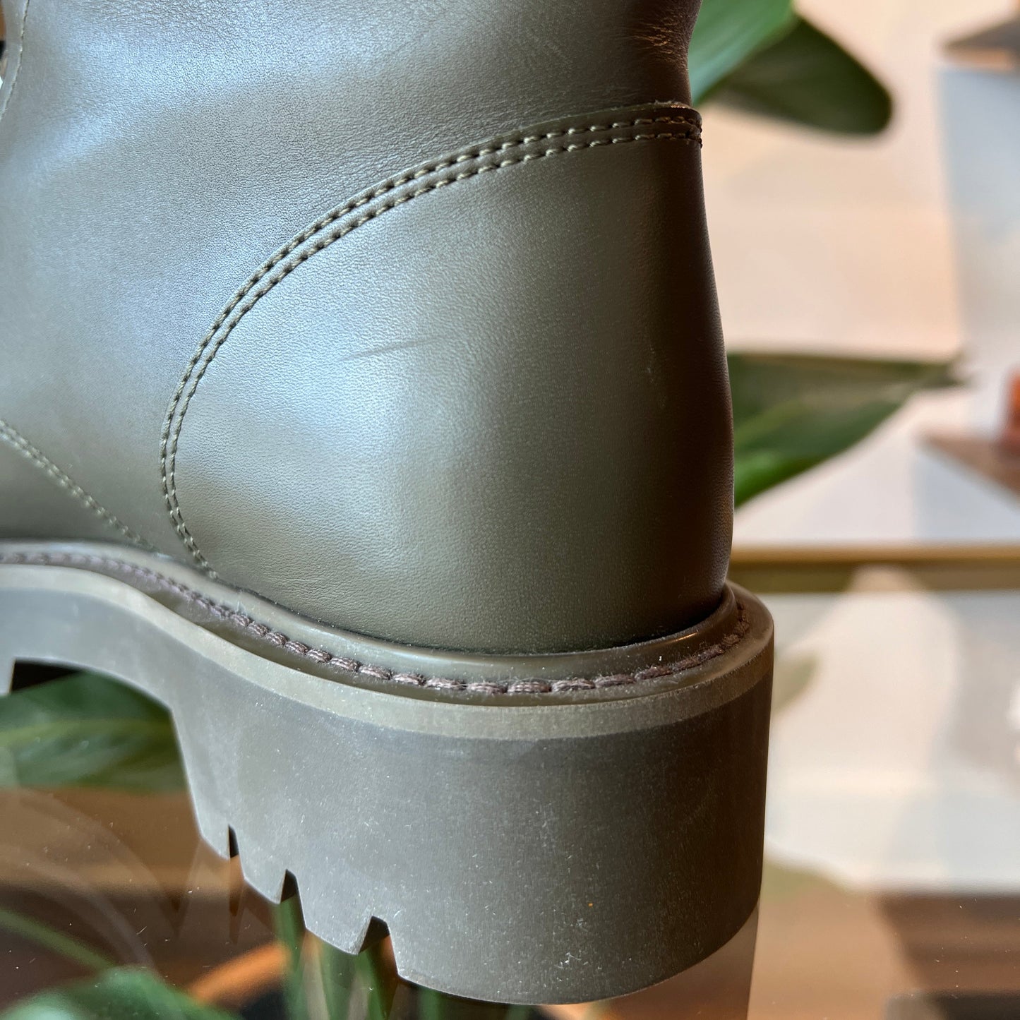LOUIS VUITTON Military Green Territory Boots MA0261 36 US 5.5