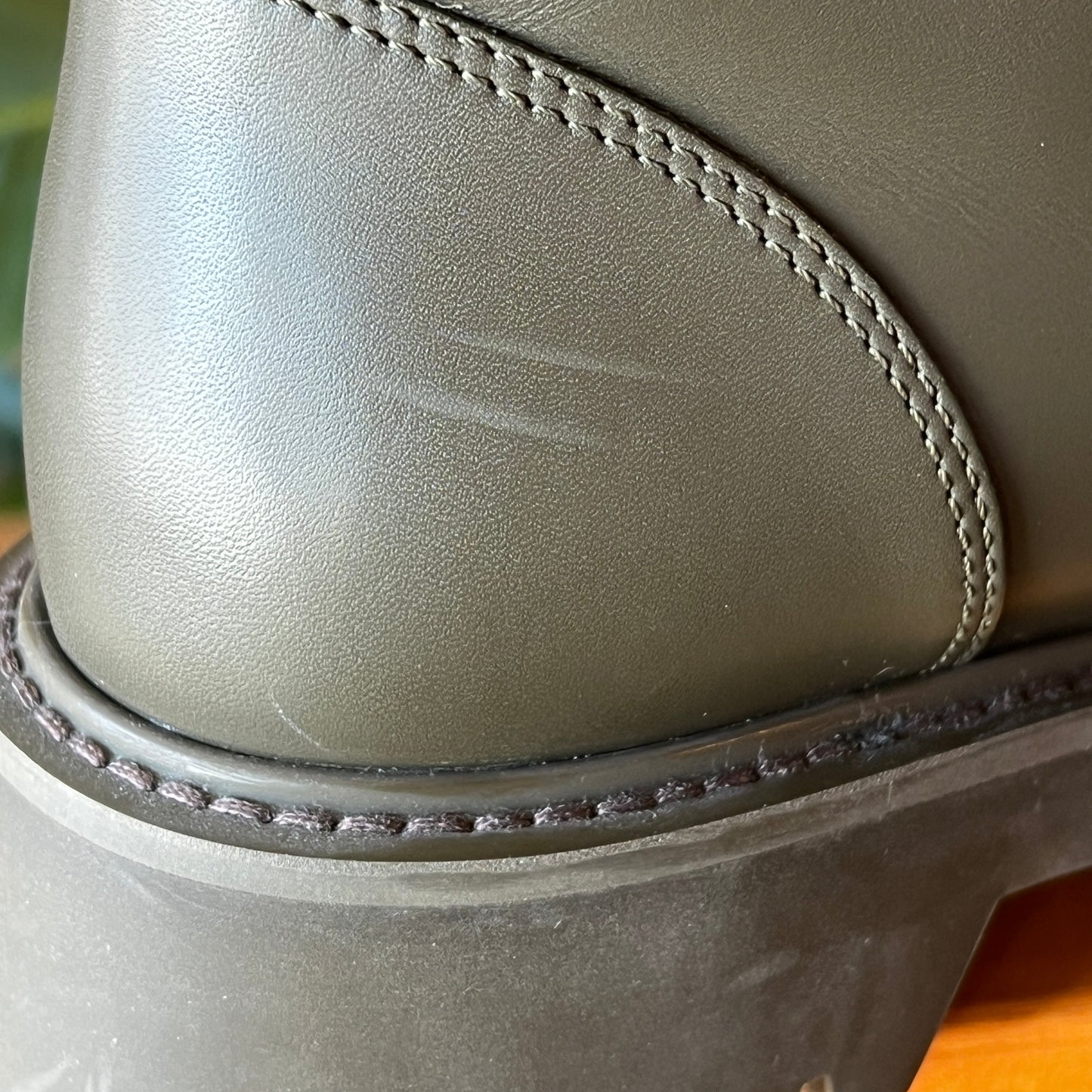 LOUIS VUITTON Military Green Territory Boots MA0261 36 US 5.5