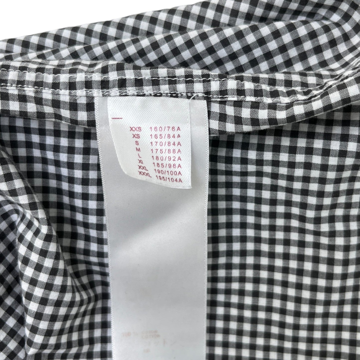 Men's Checked Stripe Polo Shirt White Size S